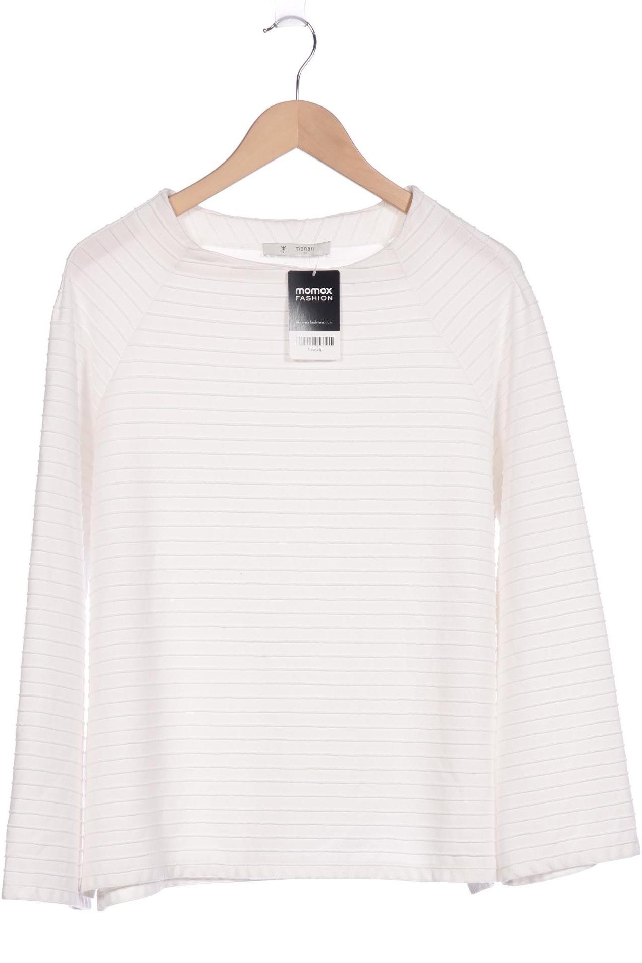 

monari Damen Sweatshirt, weiß, Gr. 46