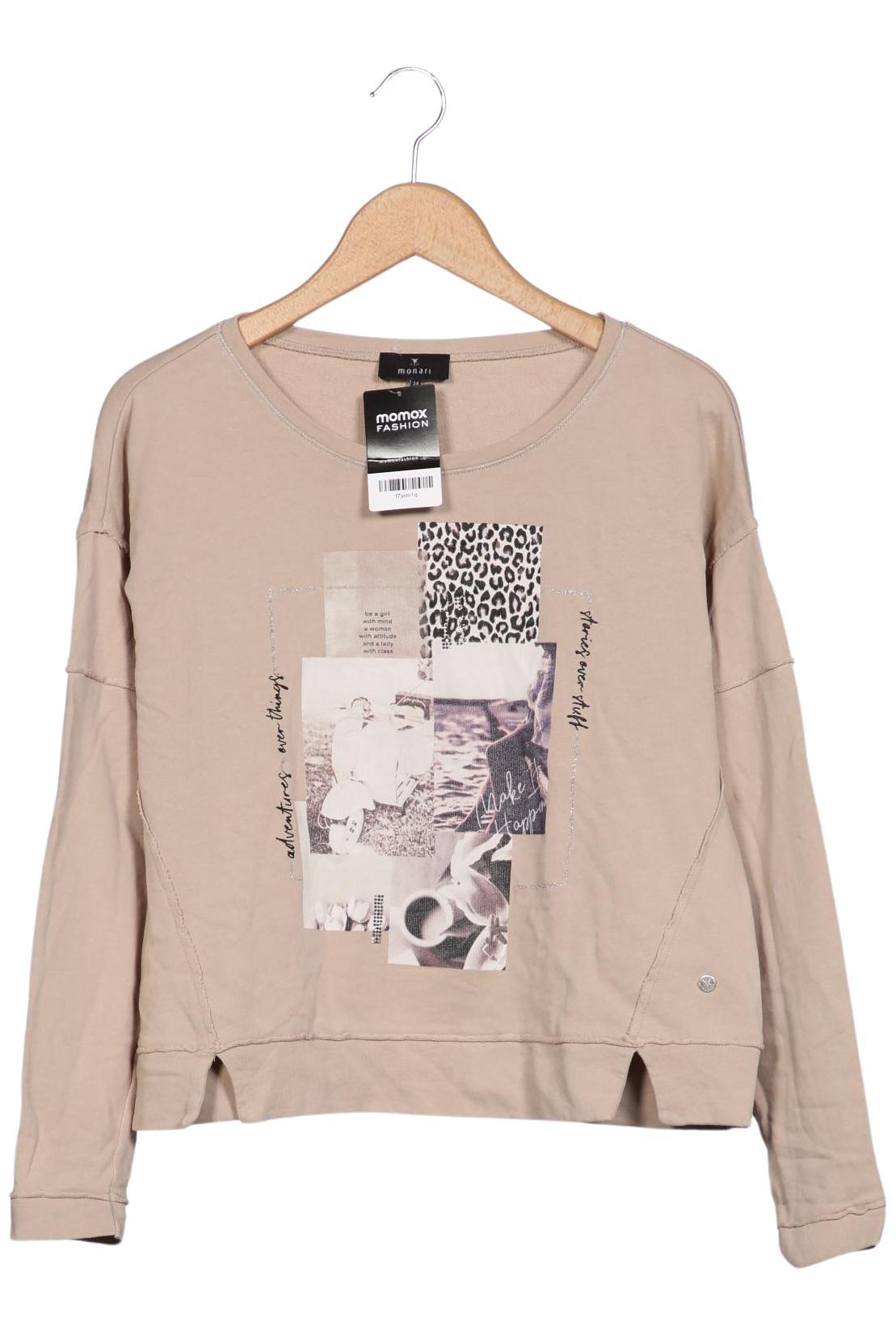 

monari Damen Sweatshirt, beige, Gr. 34