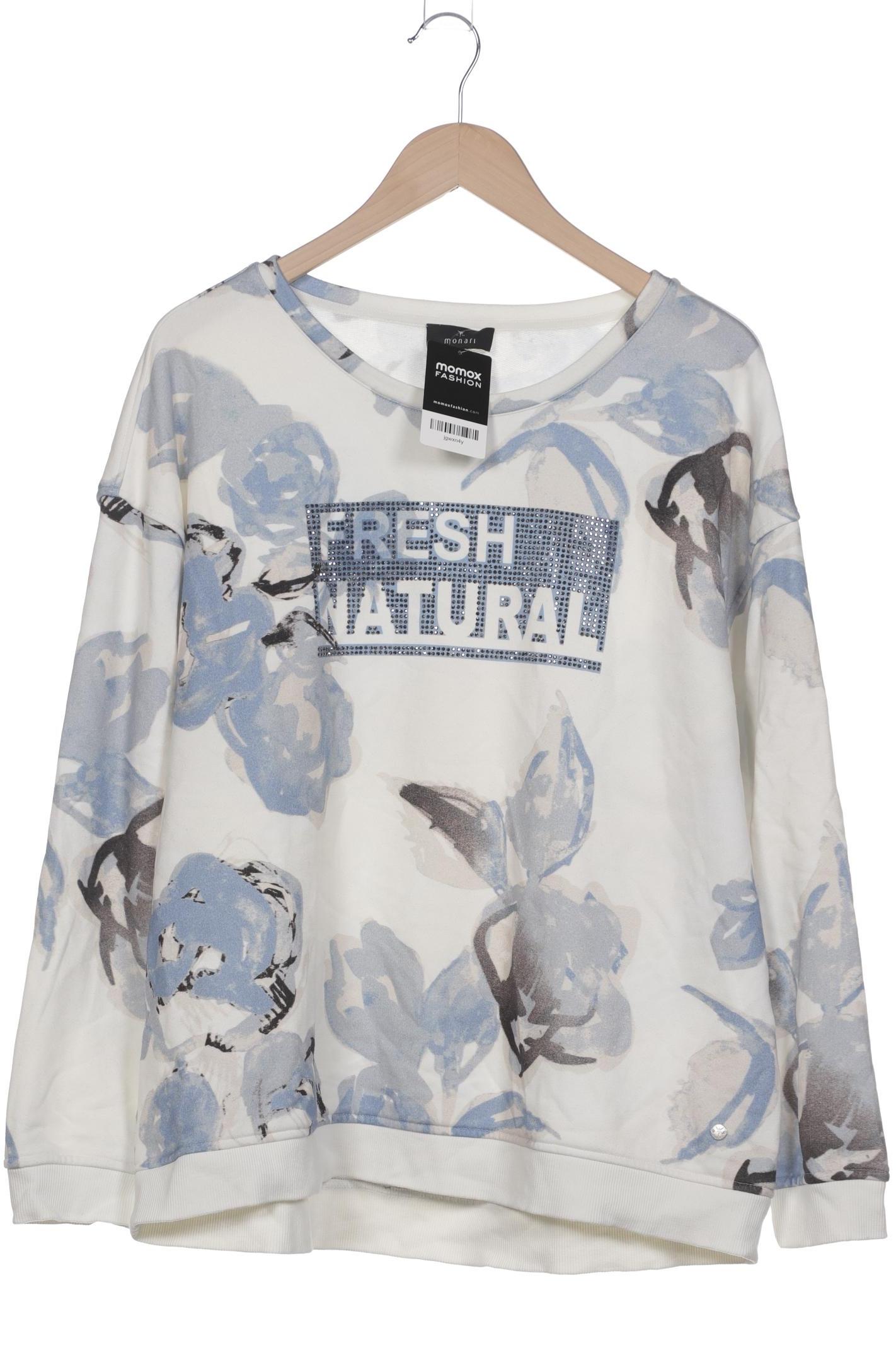 

monari Damen Sweatshirt, weiß, Gr. 46