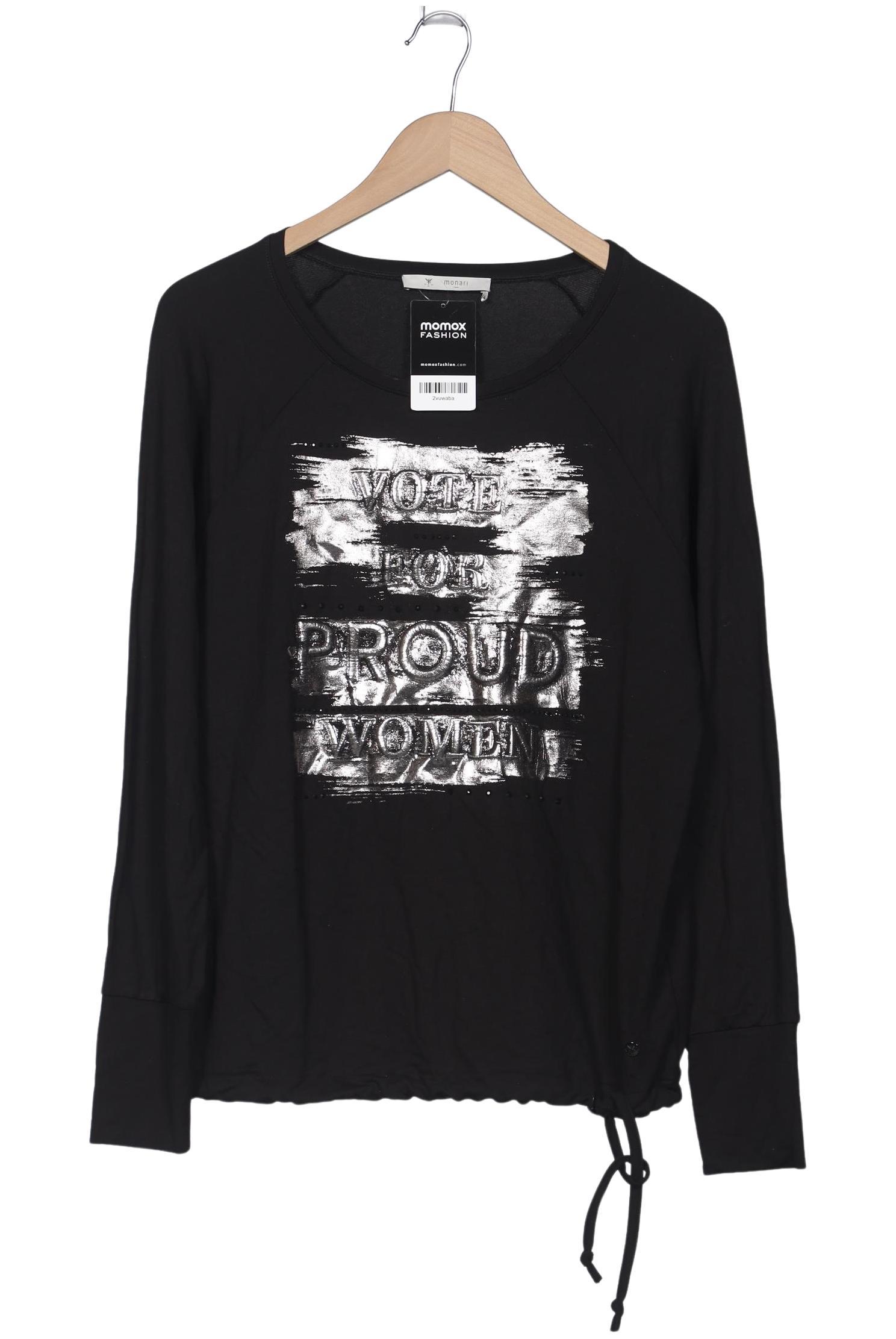 

monari Damen Sweatshirt, schwarz, Gr. 38