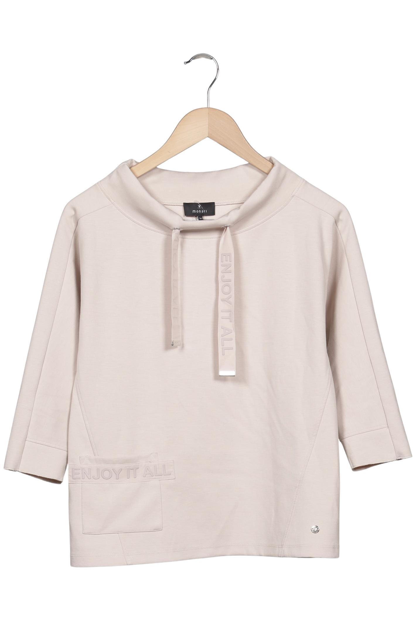 

monari Damen Sweatshirt, beige, Gr. 34