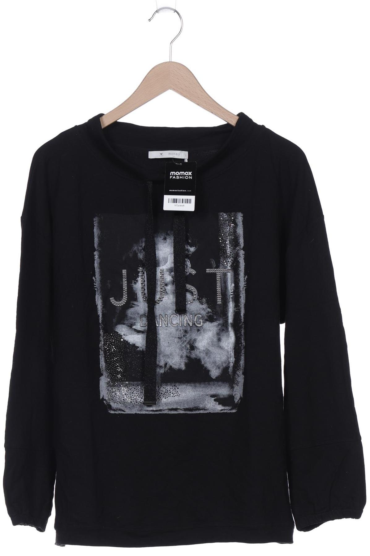 

monari Damen Sweatshirt, schwarz, Gr. 44