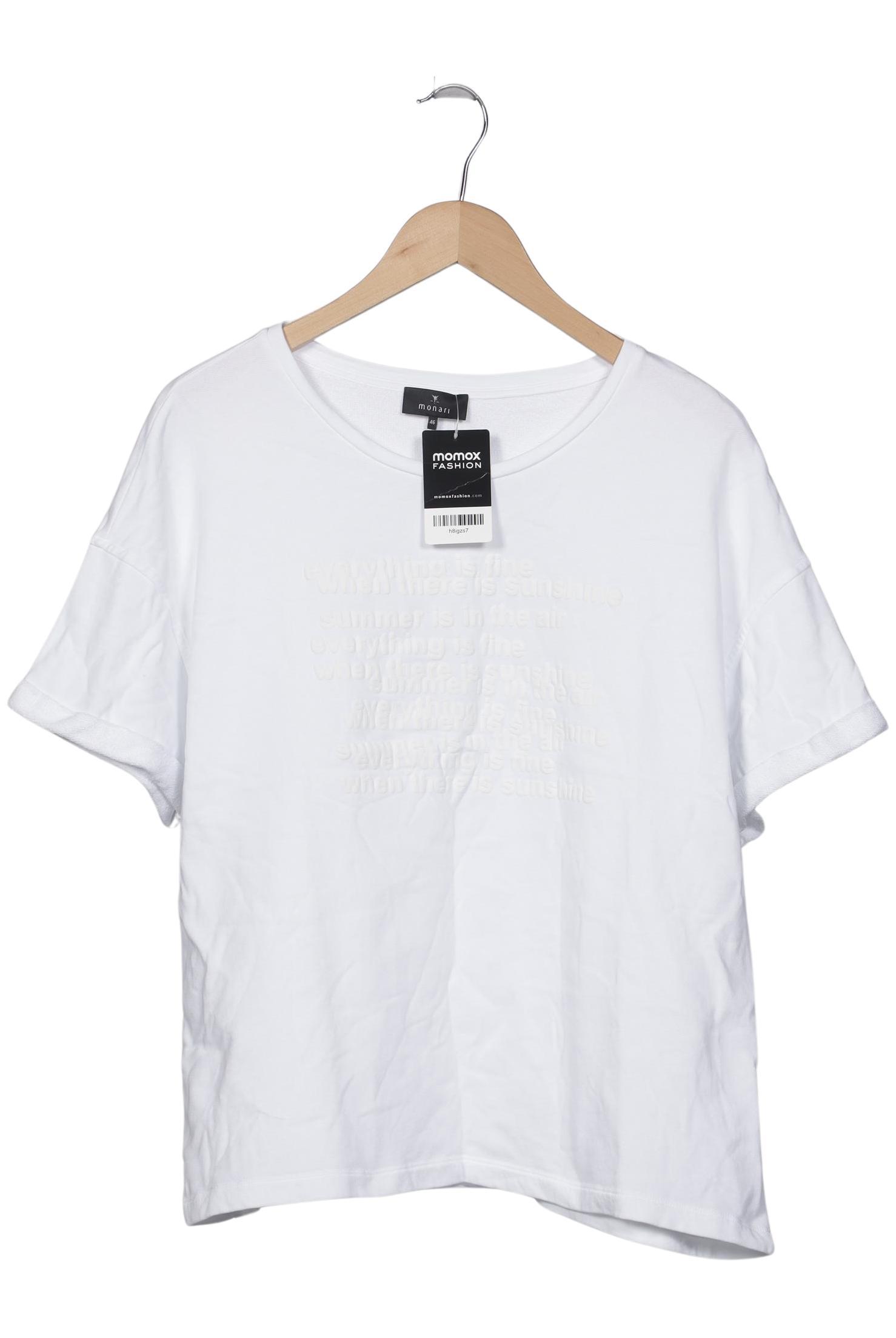 

monari Damen Sweatshirt, weiß, Gr. 46