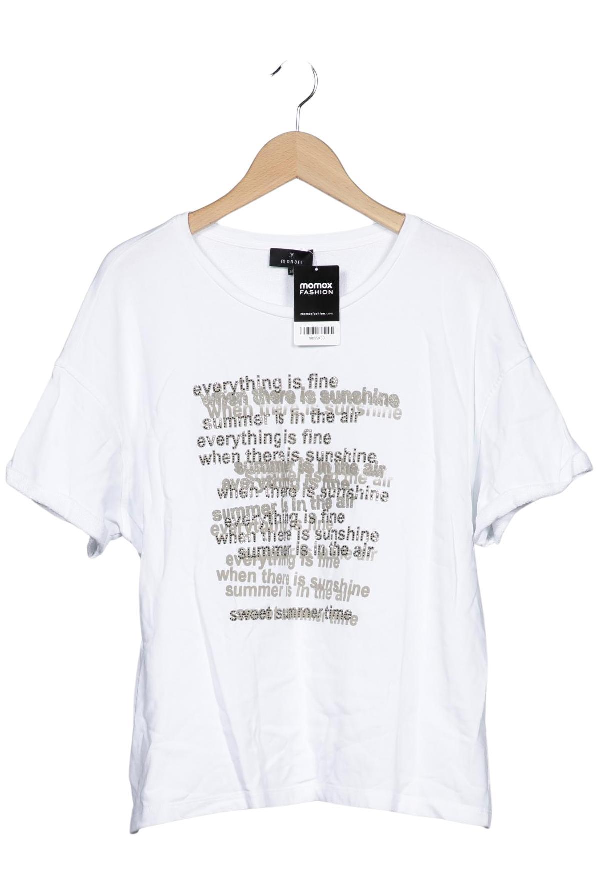 

monari Damen Sweatshirt, weiß, Gr. 46