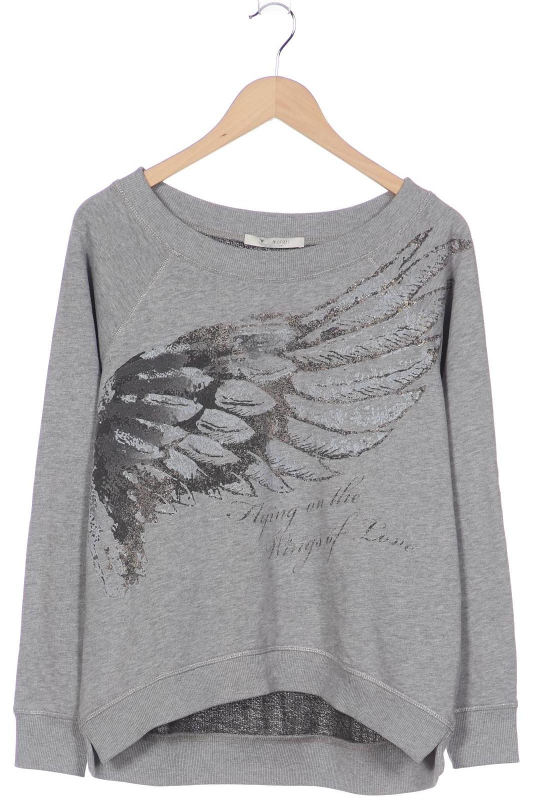 

monari Damen Sweatshirt, grau, Gr. 40