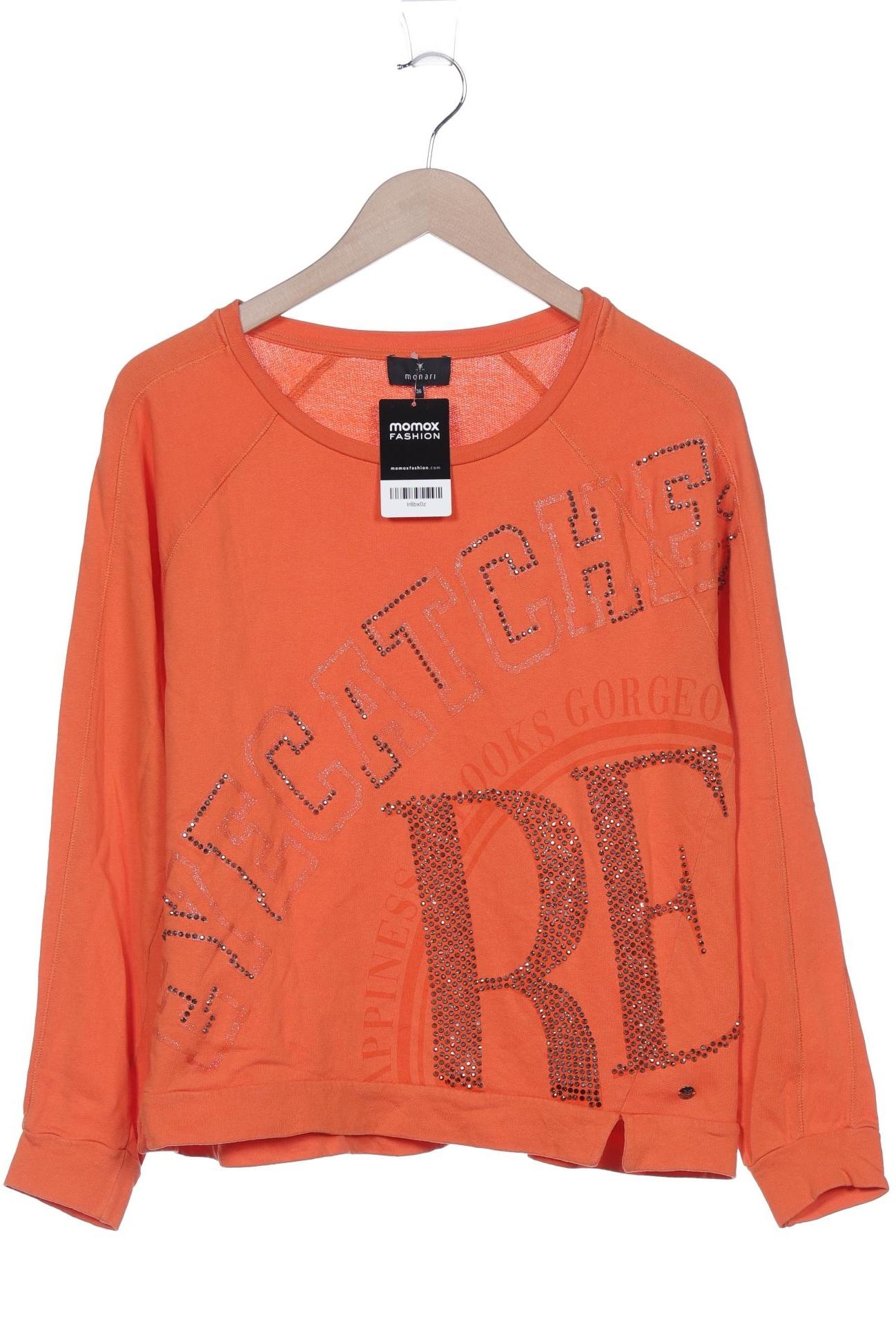 

monari Damen Sweatshirt, orange, Gr. 36