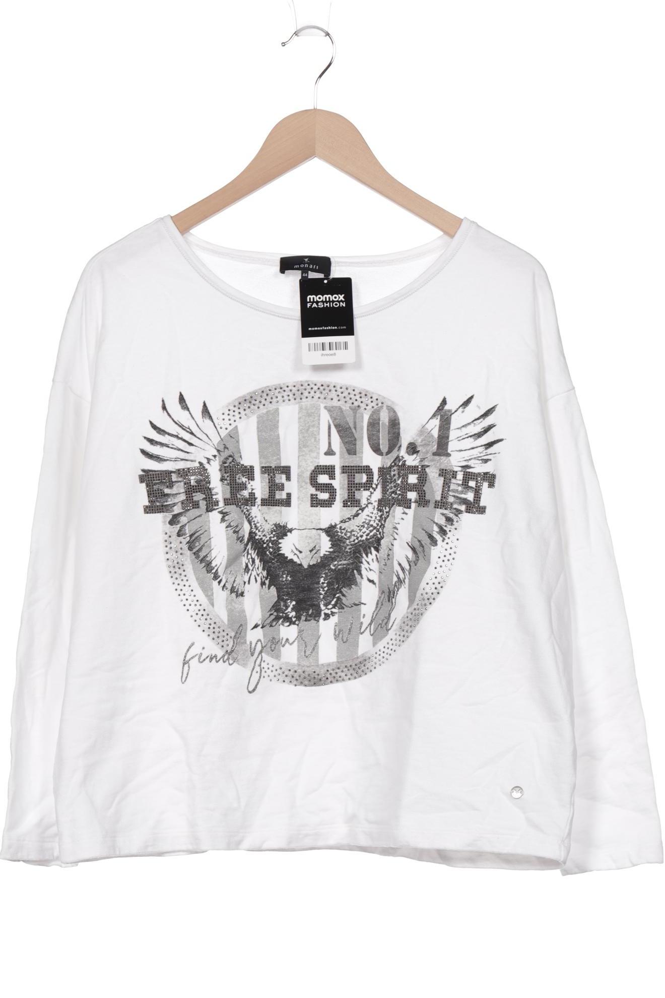 

monari Damen Sweatshirt, weiß