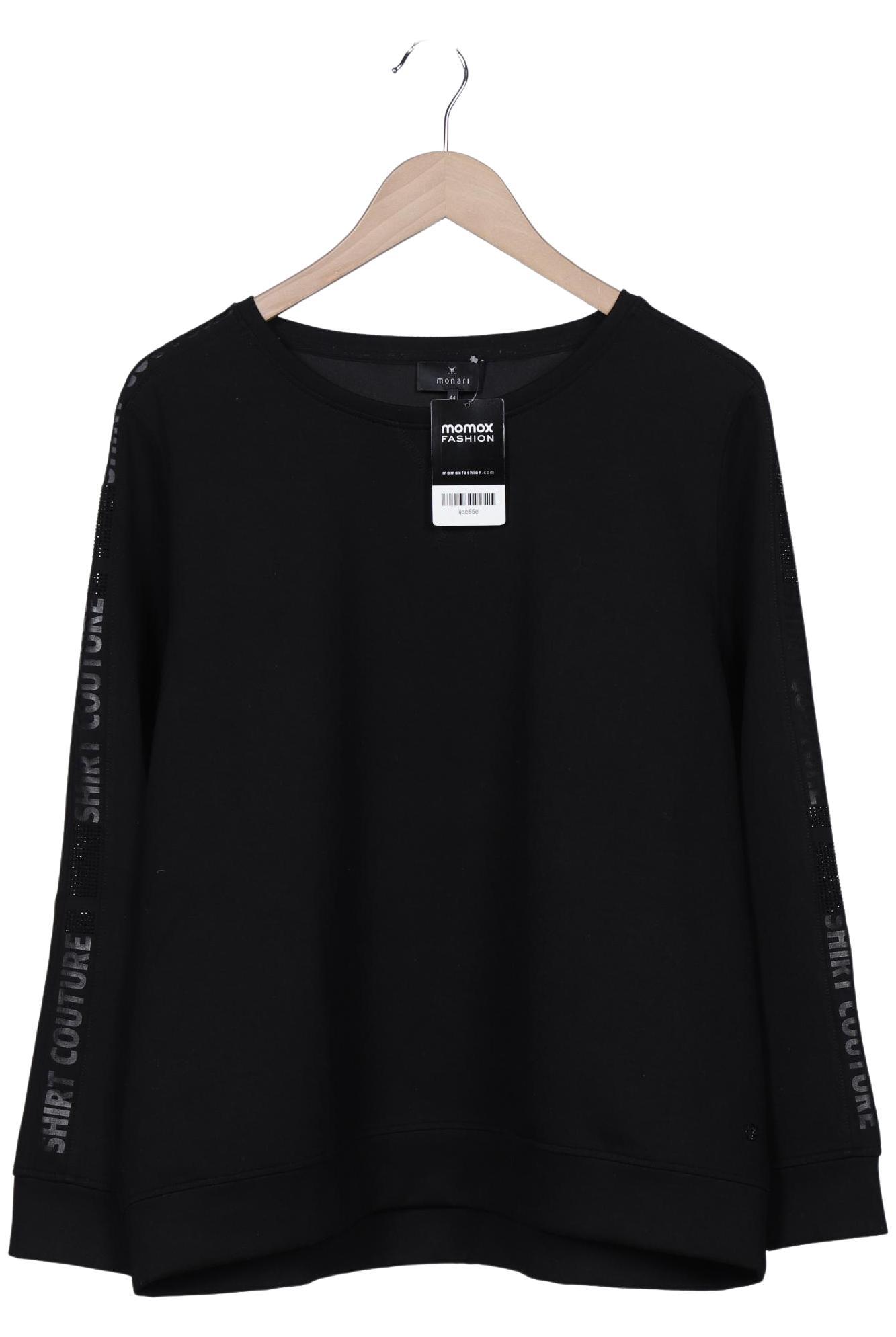 

monari Damen Sweatshirt, schwarz, Gr. 44