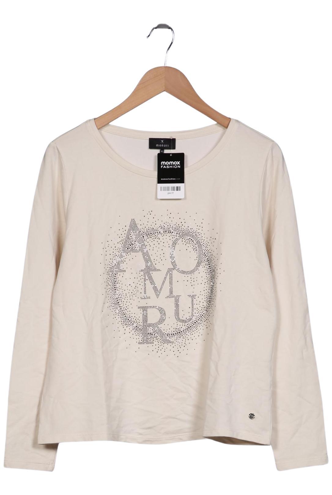 

monari Damen Sweatshirt, cremeweiß, Gr. 42
