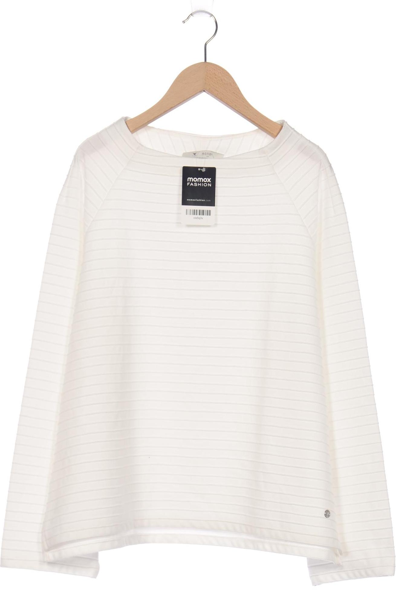 

monari Damen Sweatshirt, weiß, Gr. 42