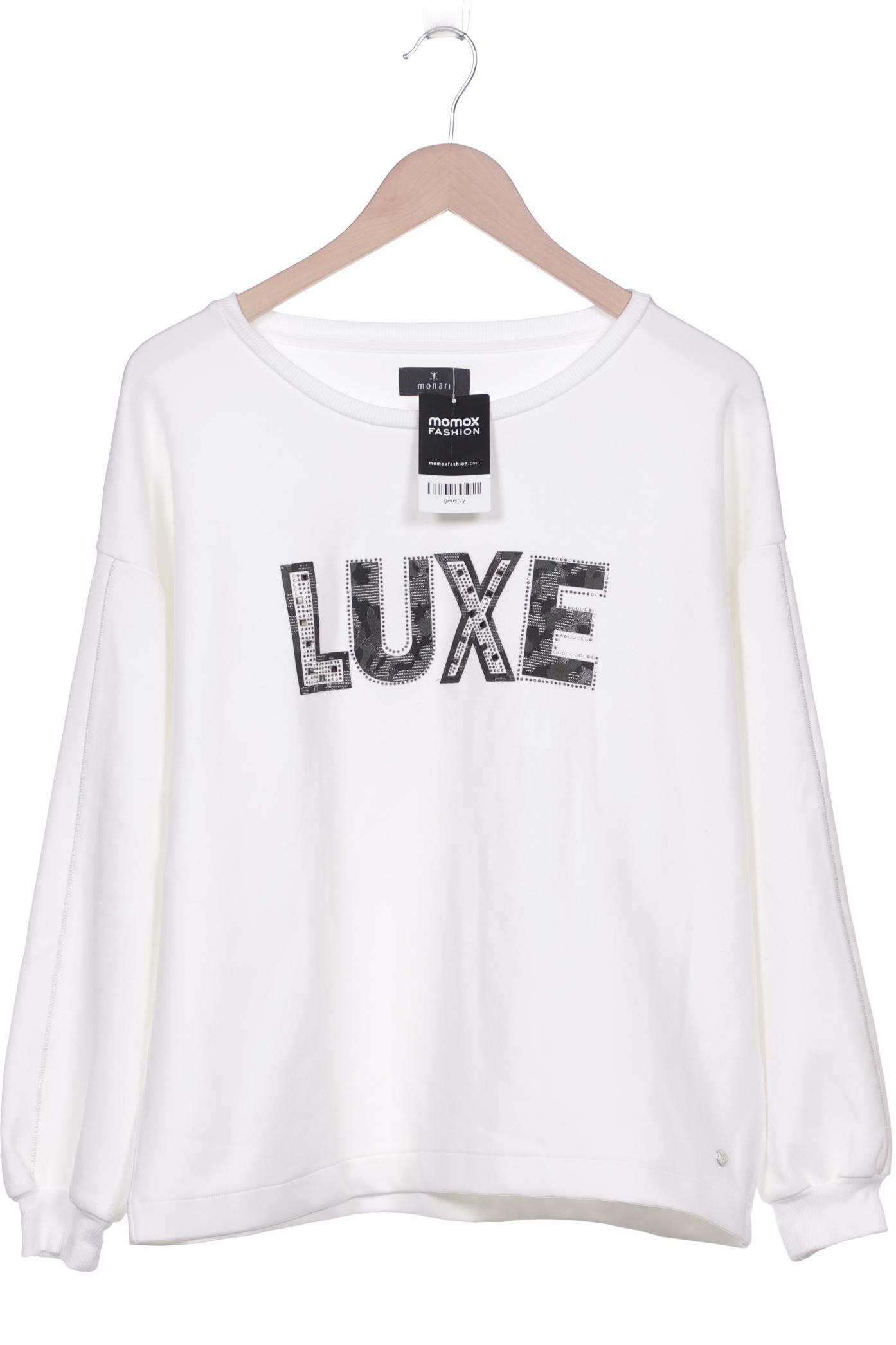 

monari Damen Sweatshirt, weiß