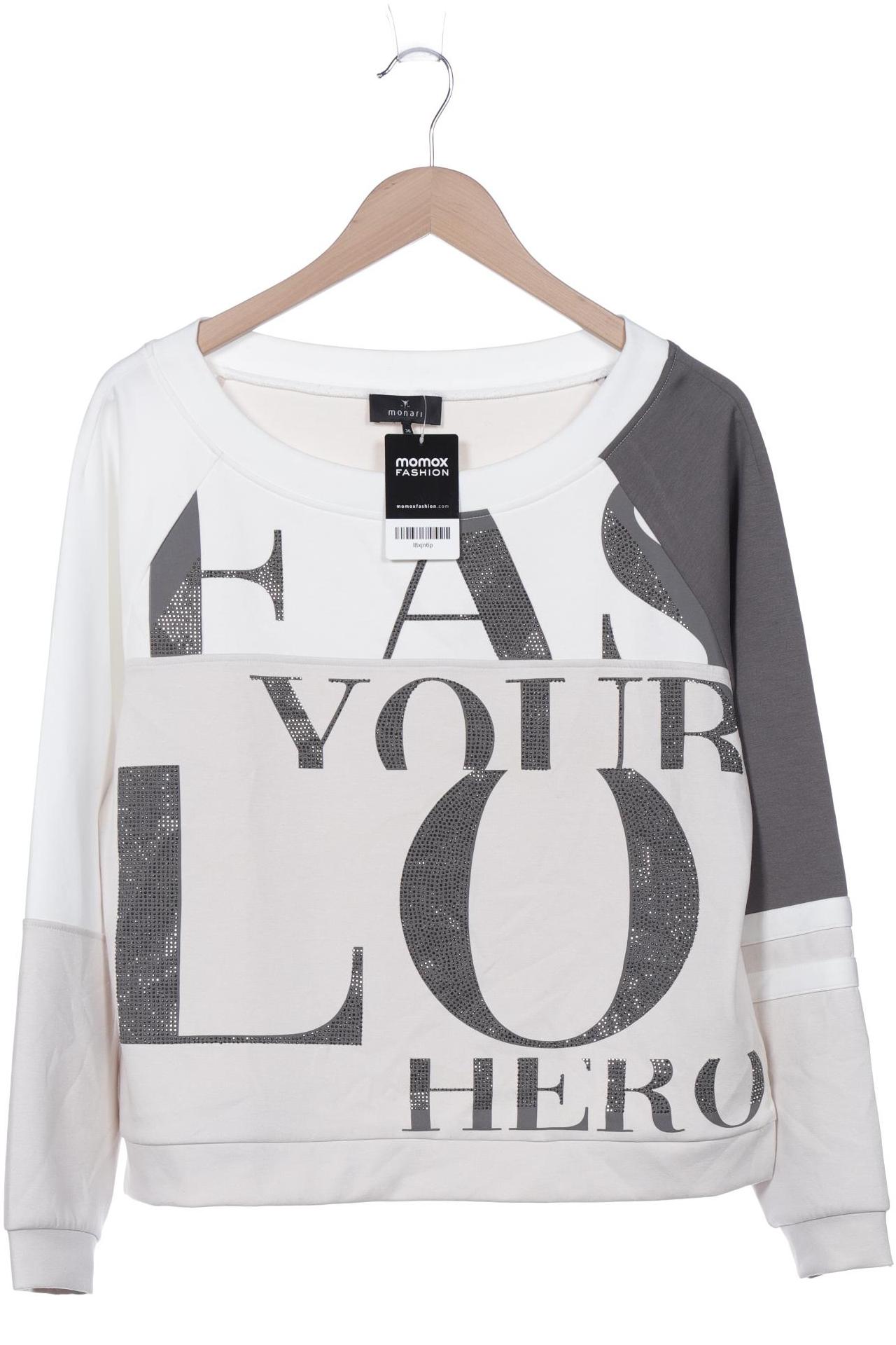 

monari Damen Sweatshirt, cremeweiß, Gr. 36