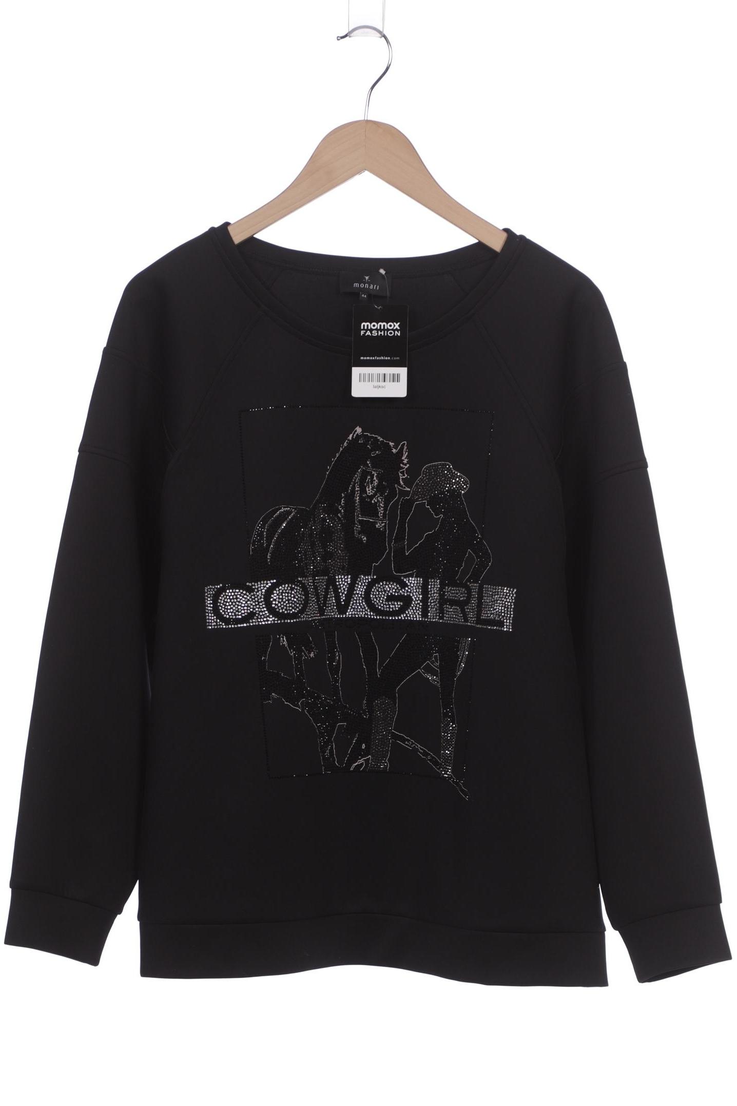 

monari Damen Sweatshirt, schwarz, Gr. 44