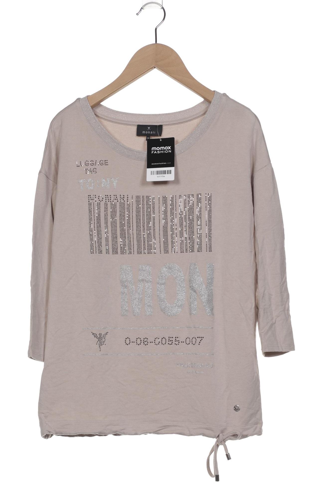 

monari Damen Sweatshirt, beige, Gr. 34