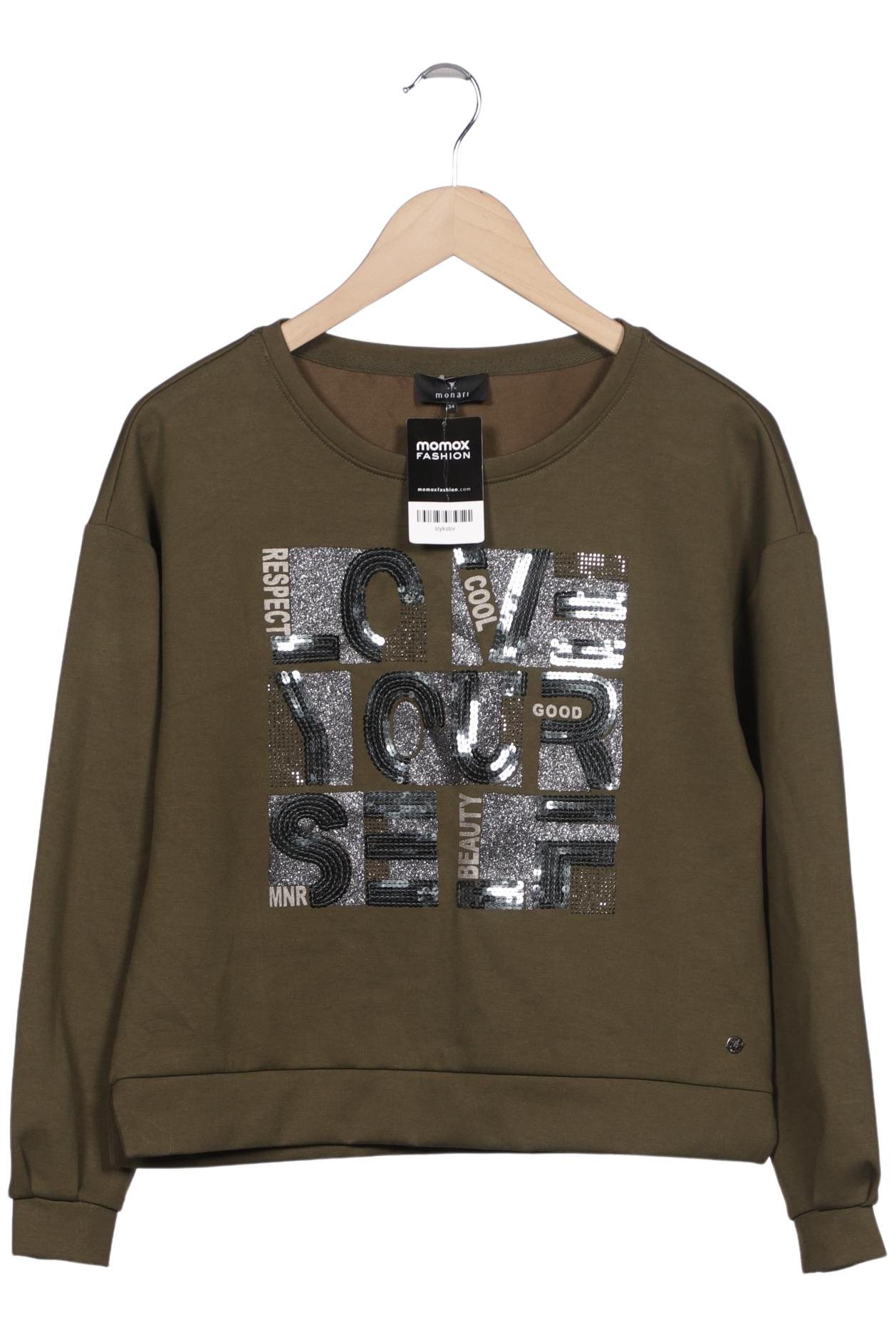 

monari Damen Sweatshirt, grün, Gr. 34