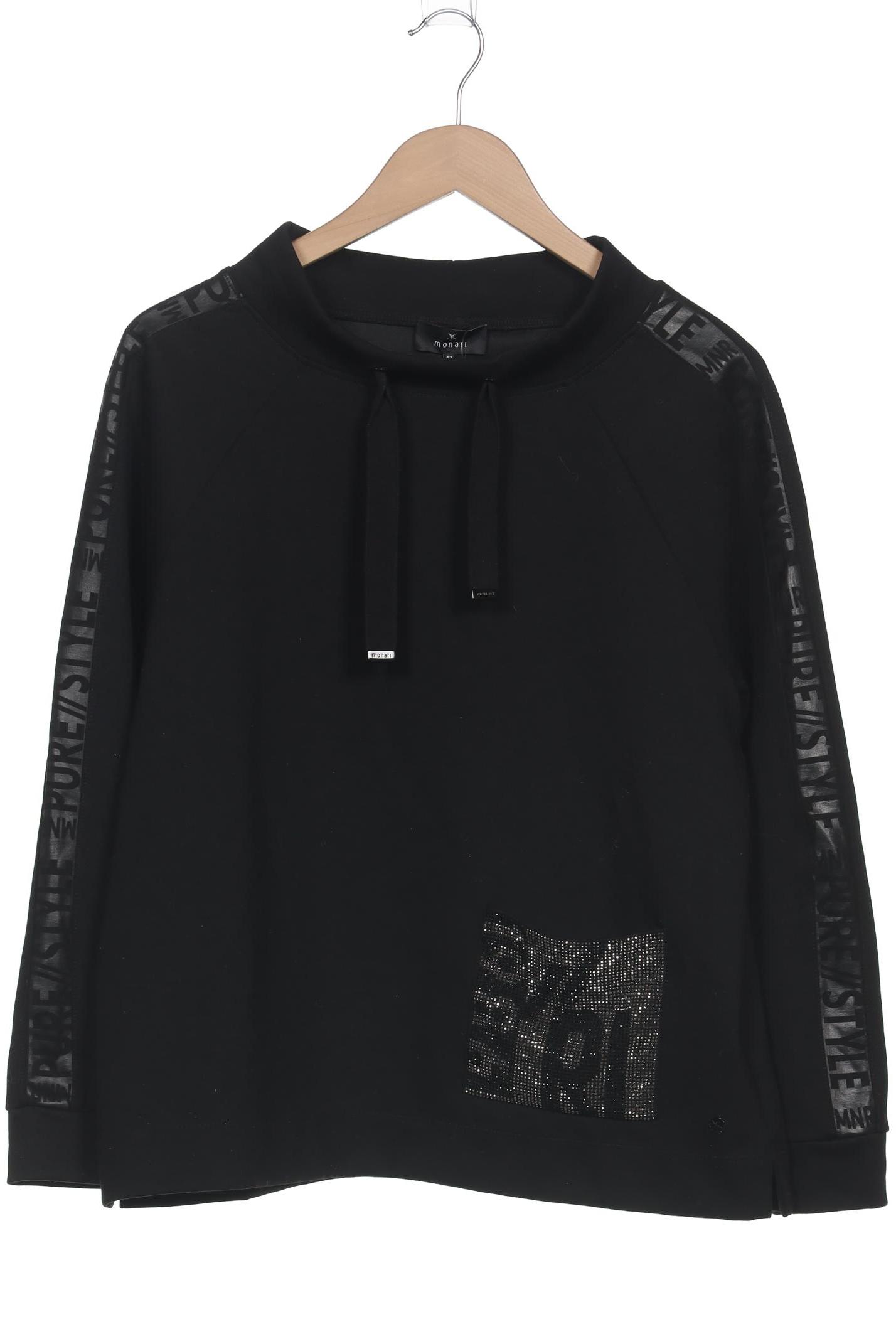 

monari Damen Sweatshirt, schwarz, Gr. 42