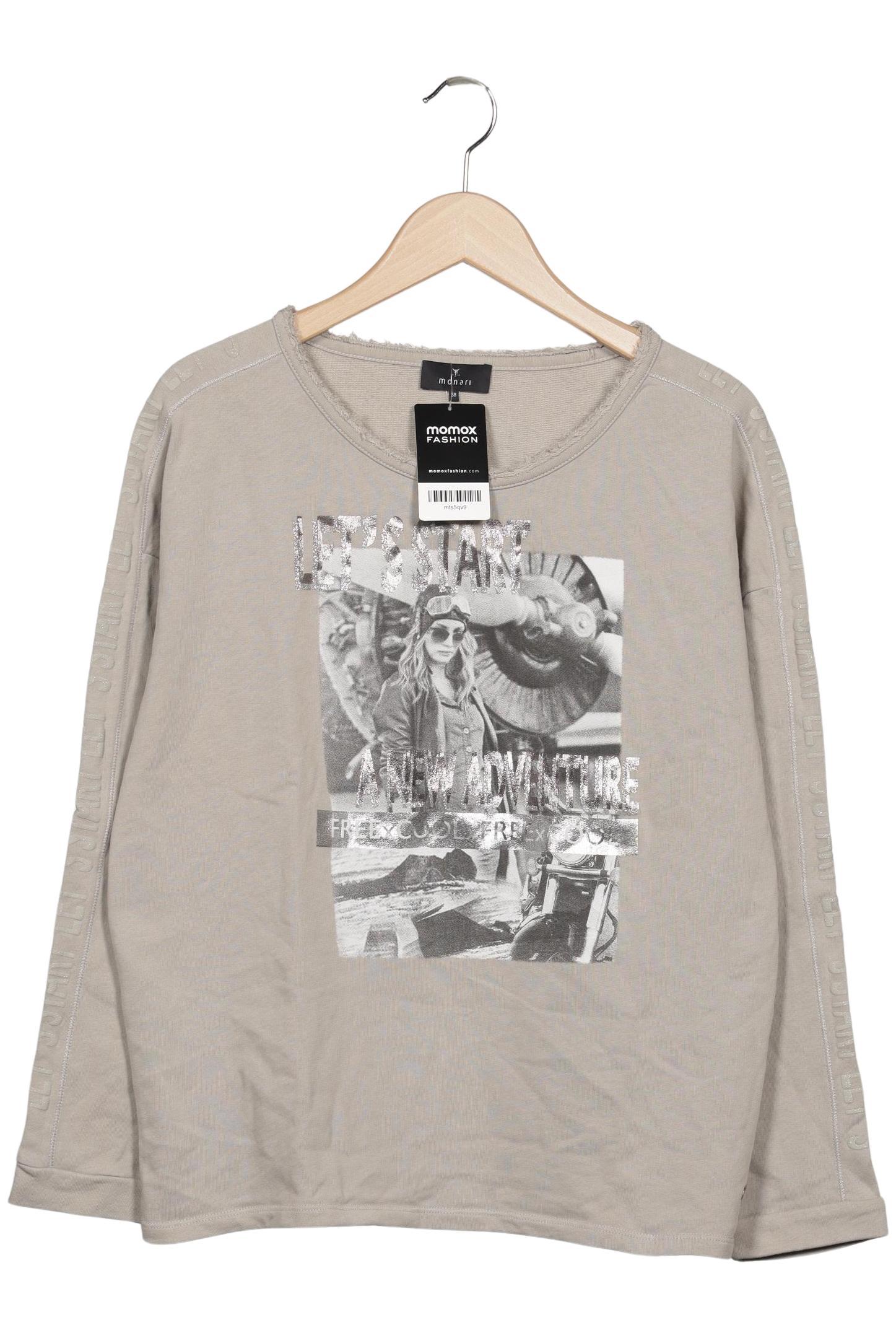 

monari Damen Sweatshirt, beige, Gr. 38