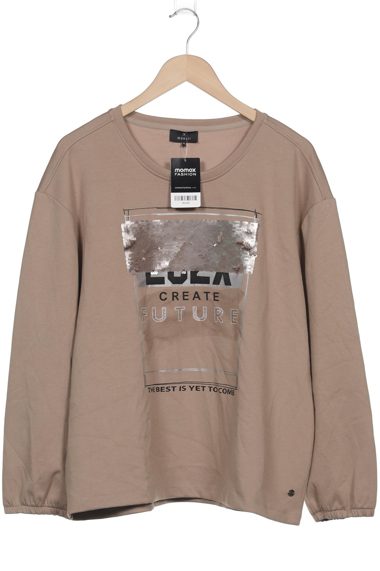 

monari Damen Sweatshirt, braun, Gr. 46
