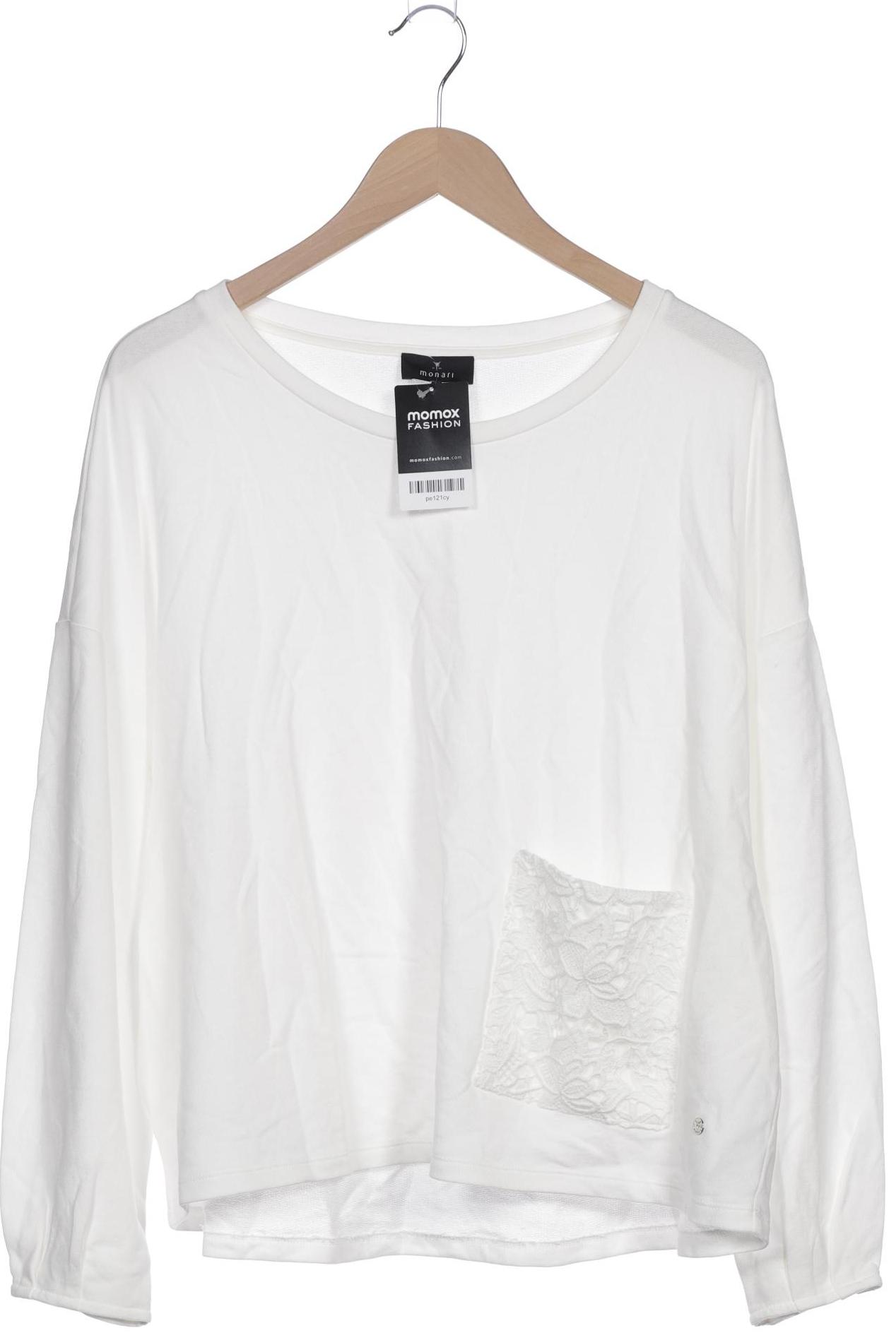 

monari Damen Sweatshirt, weiß, Gr. 44