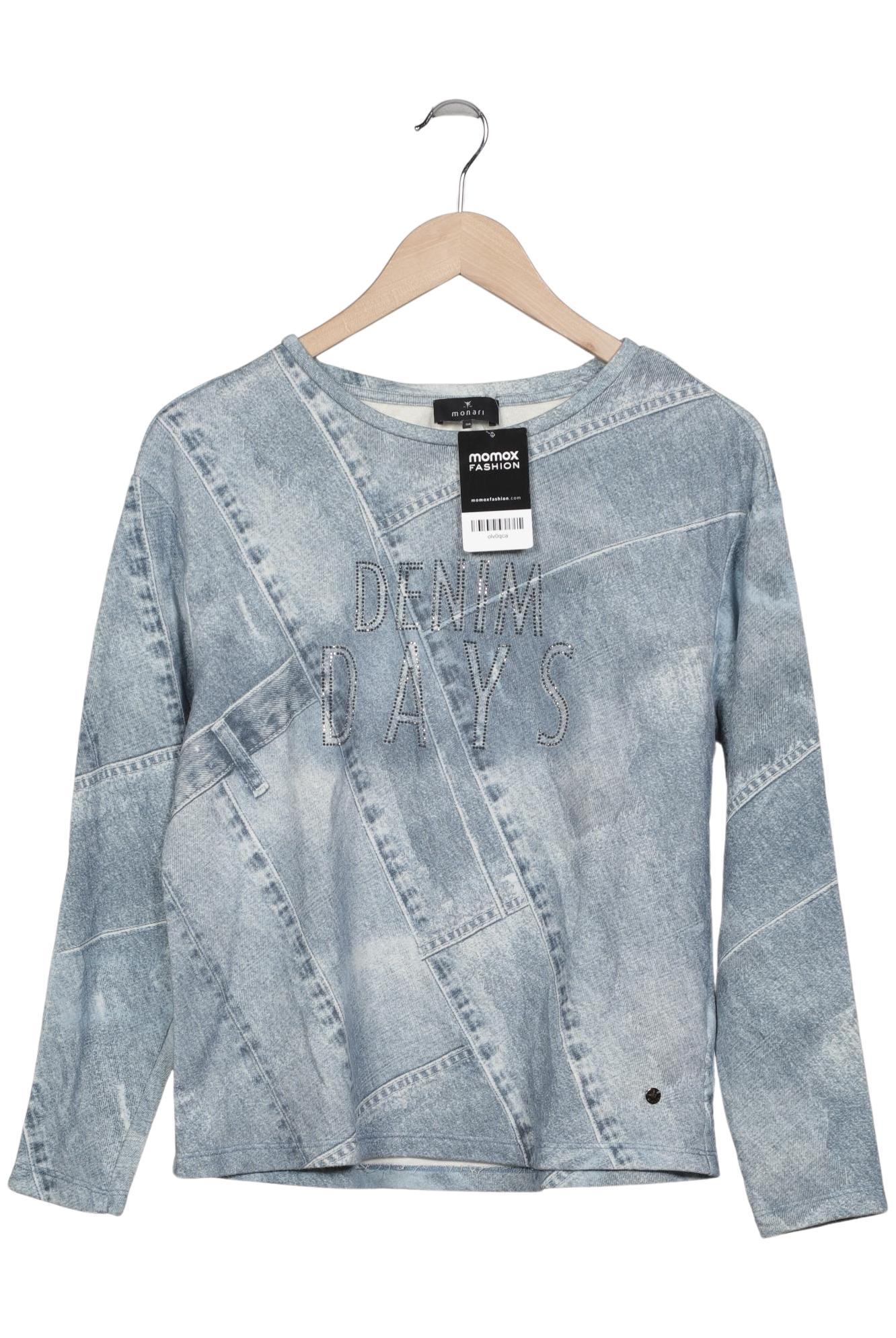 

monari Damen Sweatshirt, hellblau, Gr. 36