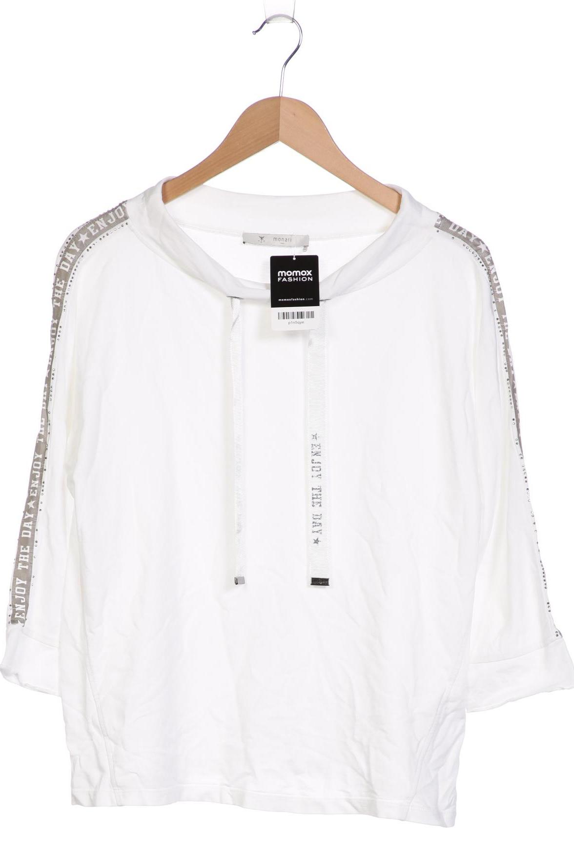 

monari Damen Sweatshirt, weiß, Gr. 42
