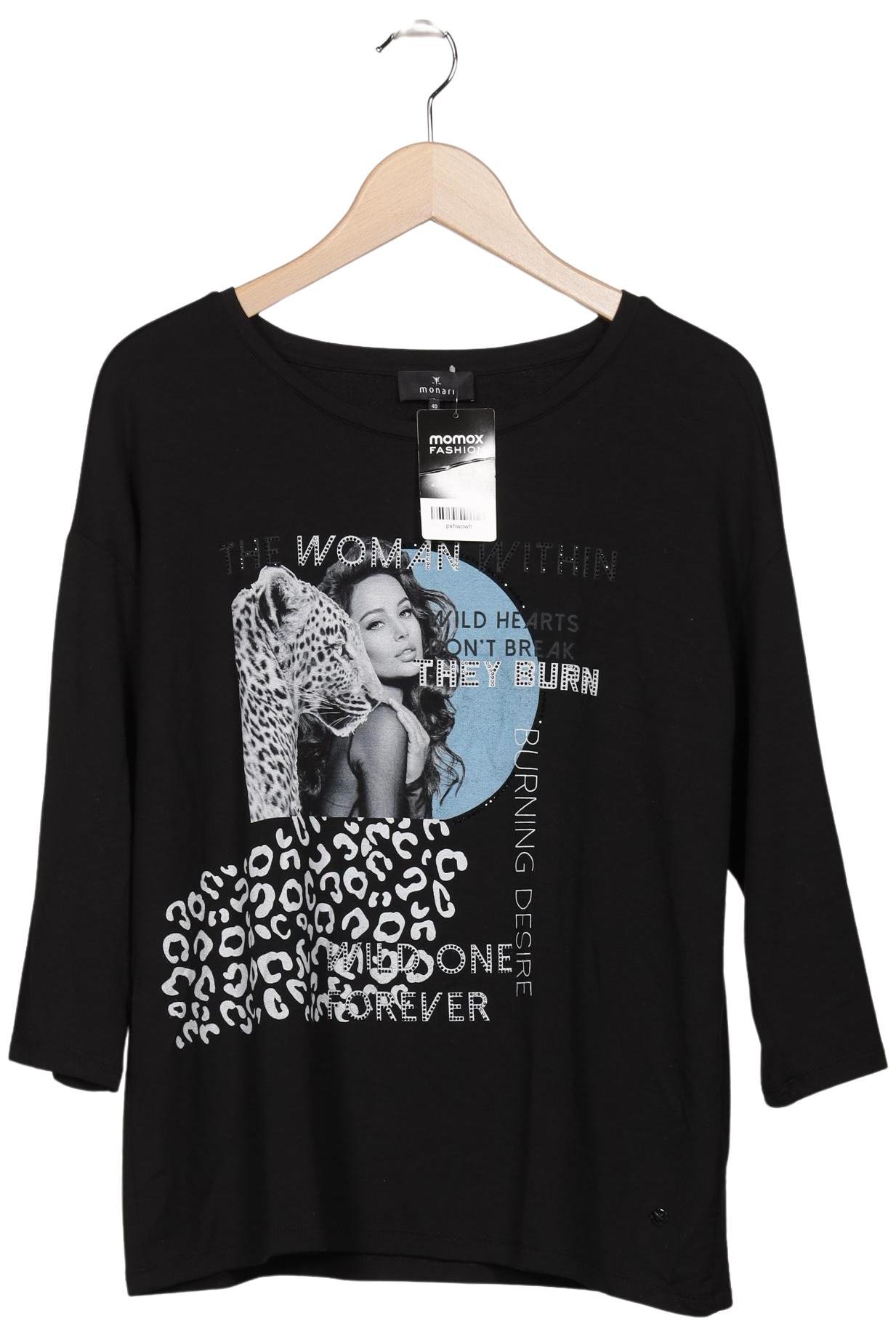 

monari Damen Sweatshirt, schwarz, Gr. 40