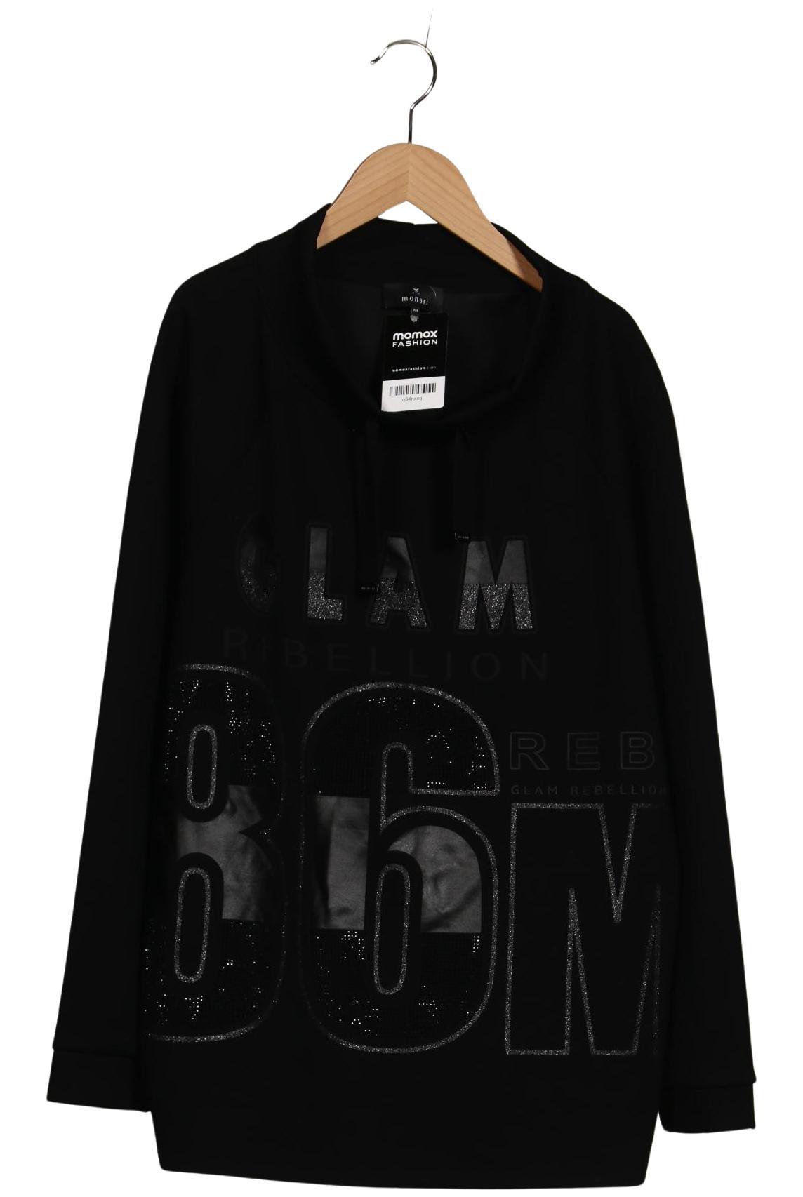 

monari Damen Sweatshirt, schwarz, Gr. 44