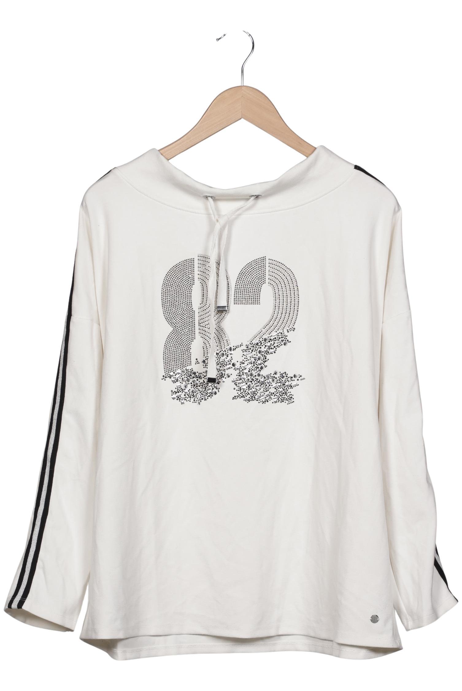 

monari Damen Sweatshirt, weiß, Gr. 46
