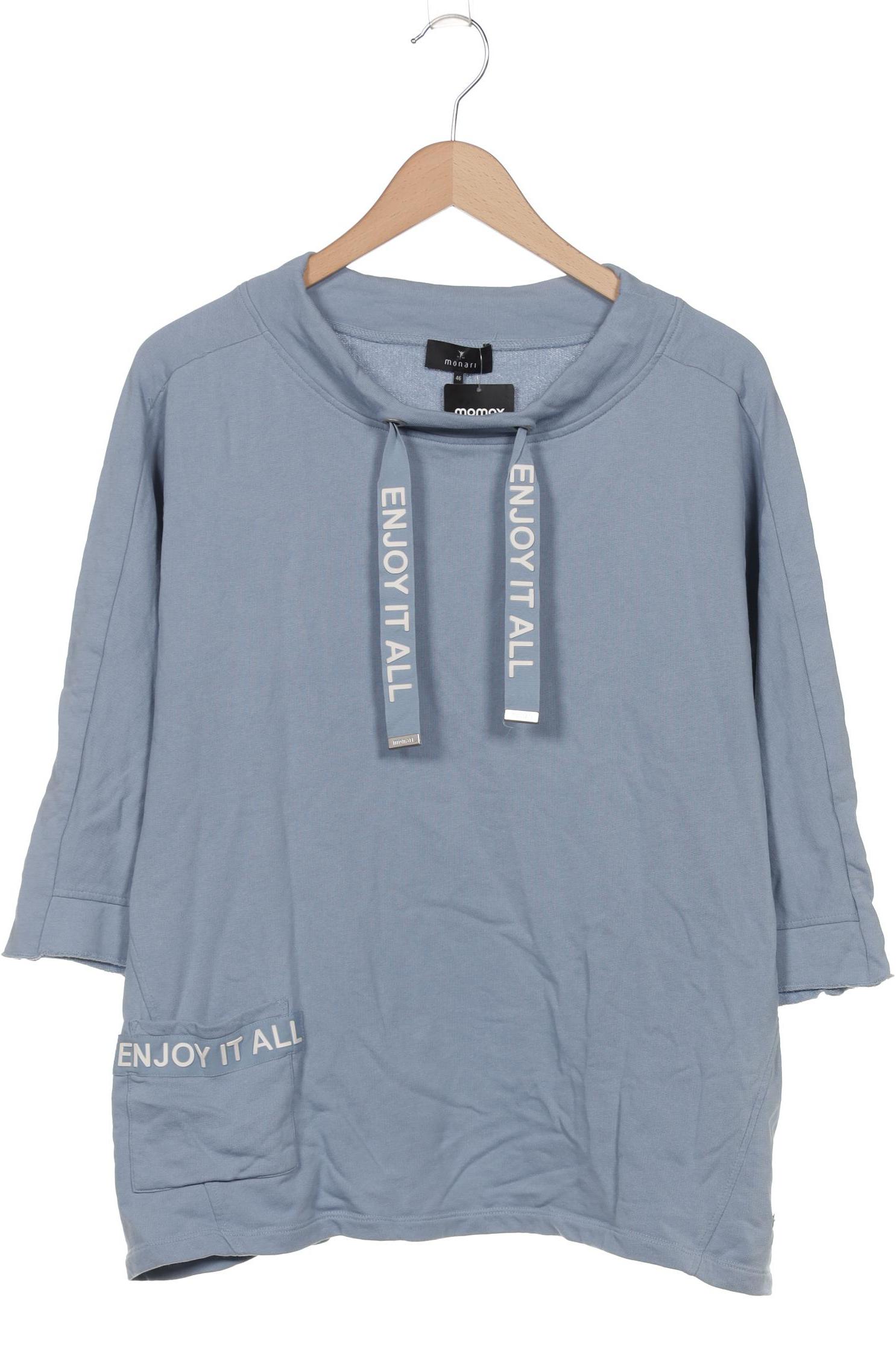 

monari Damen Sweatshirt, blau, Gr. 46