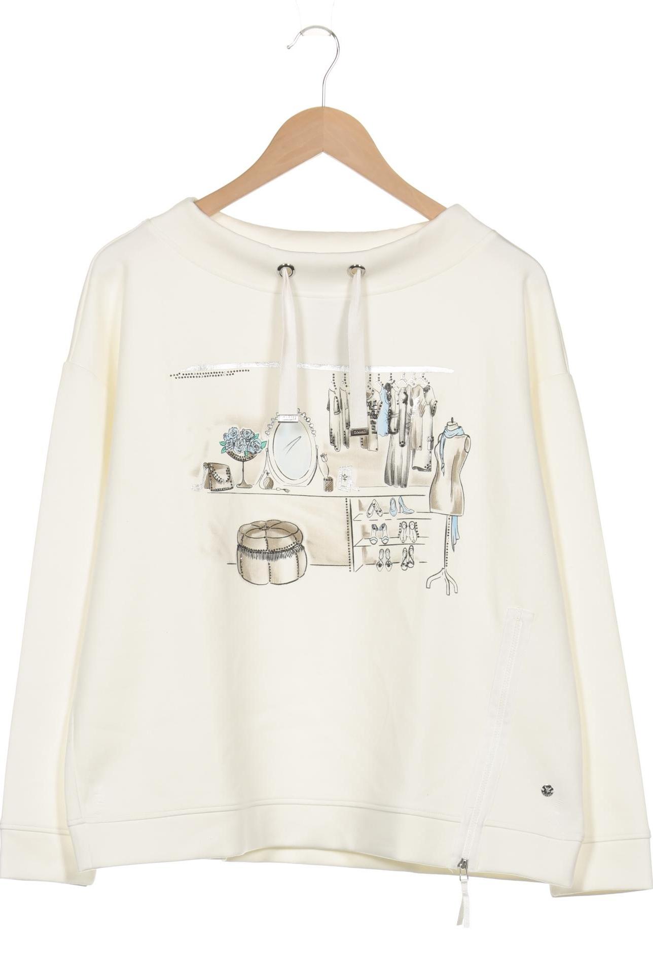 

monari Damen Sweatshirt, weiß, Gr. 42