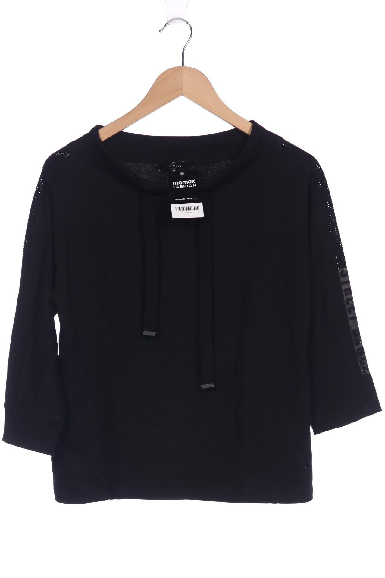 

monari Damen Sweatshirt, schwarz, Gr. 36