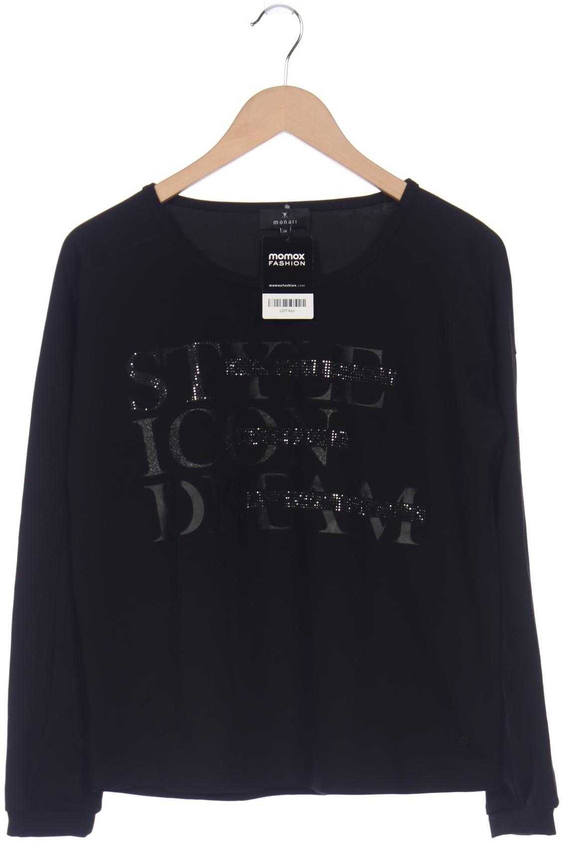 

monari Damen Sweatshirt, schwarz, Gr. 38