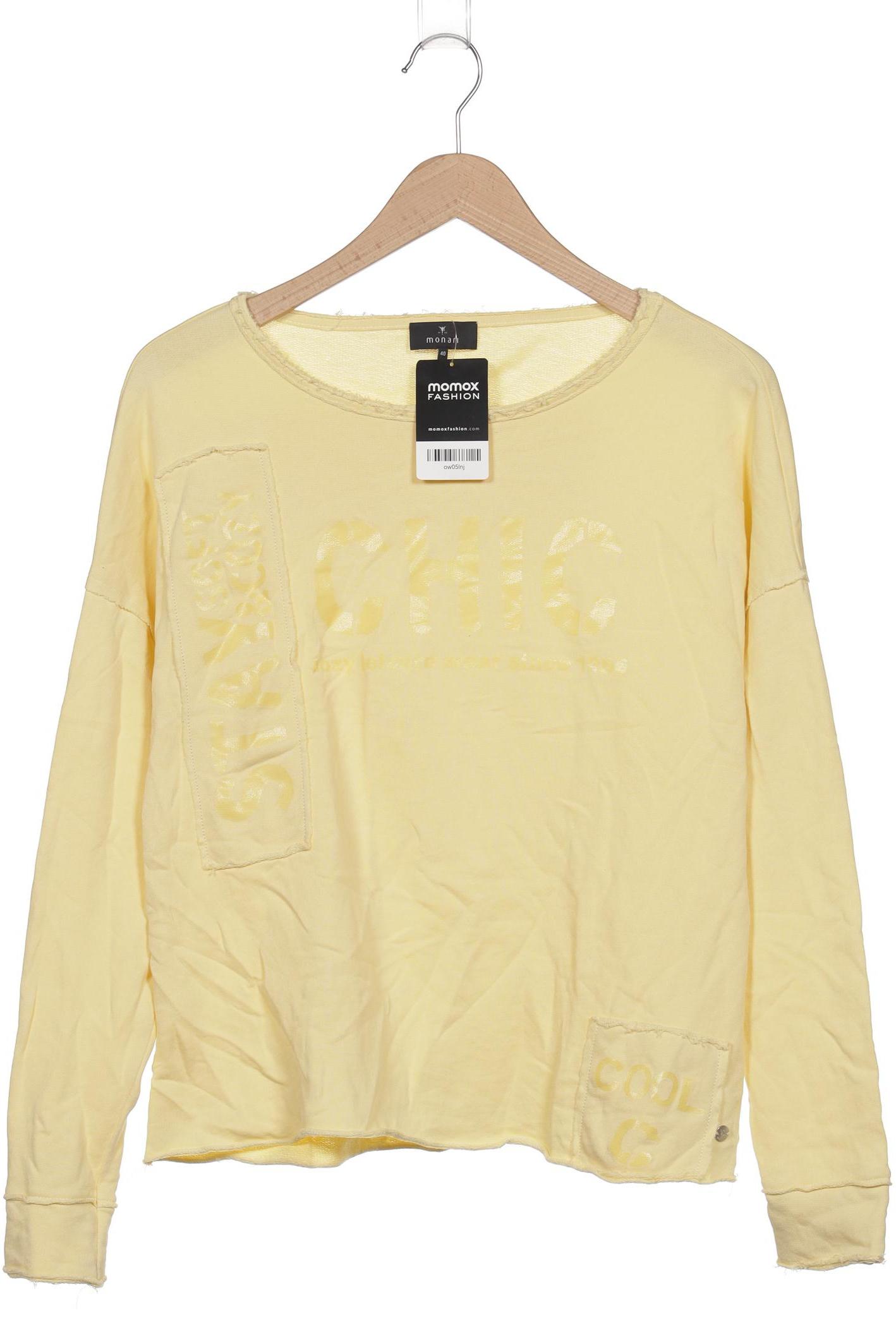 

monari Damen Sweatshirt, gelb, Gr. 40