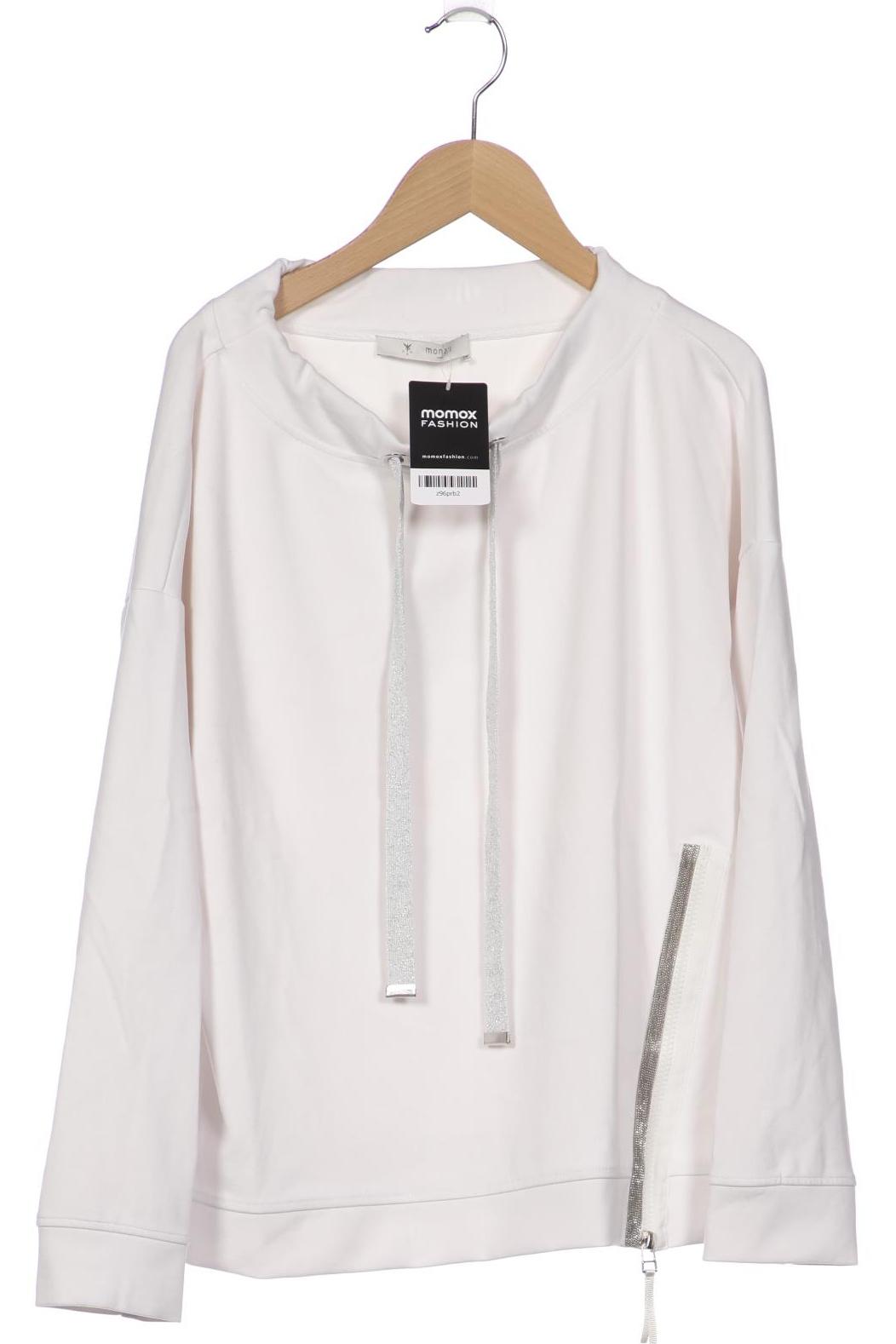 

monari Damen Sweatshirt, weiß, Gr. 46