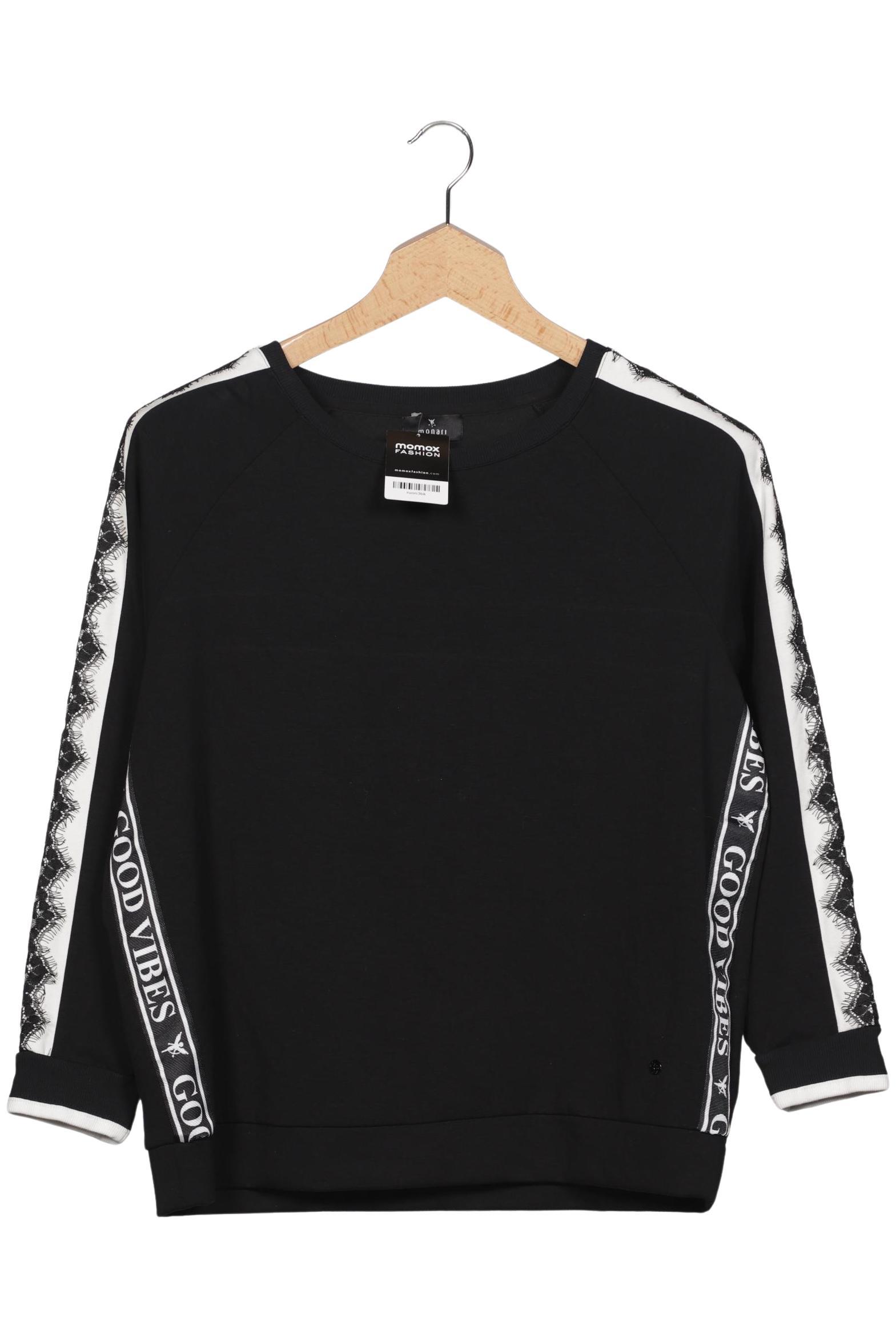 

monari Damen Sweatshirt, schwarz, Gr. 44