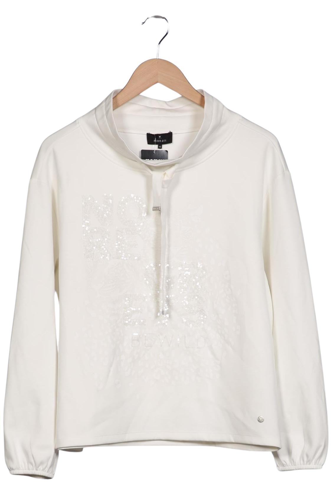 

monari Damen Sweatshirt, cremeweiß, Gr. 40