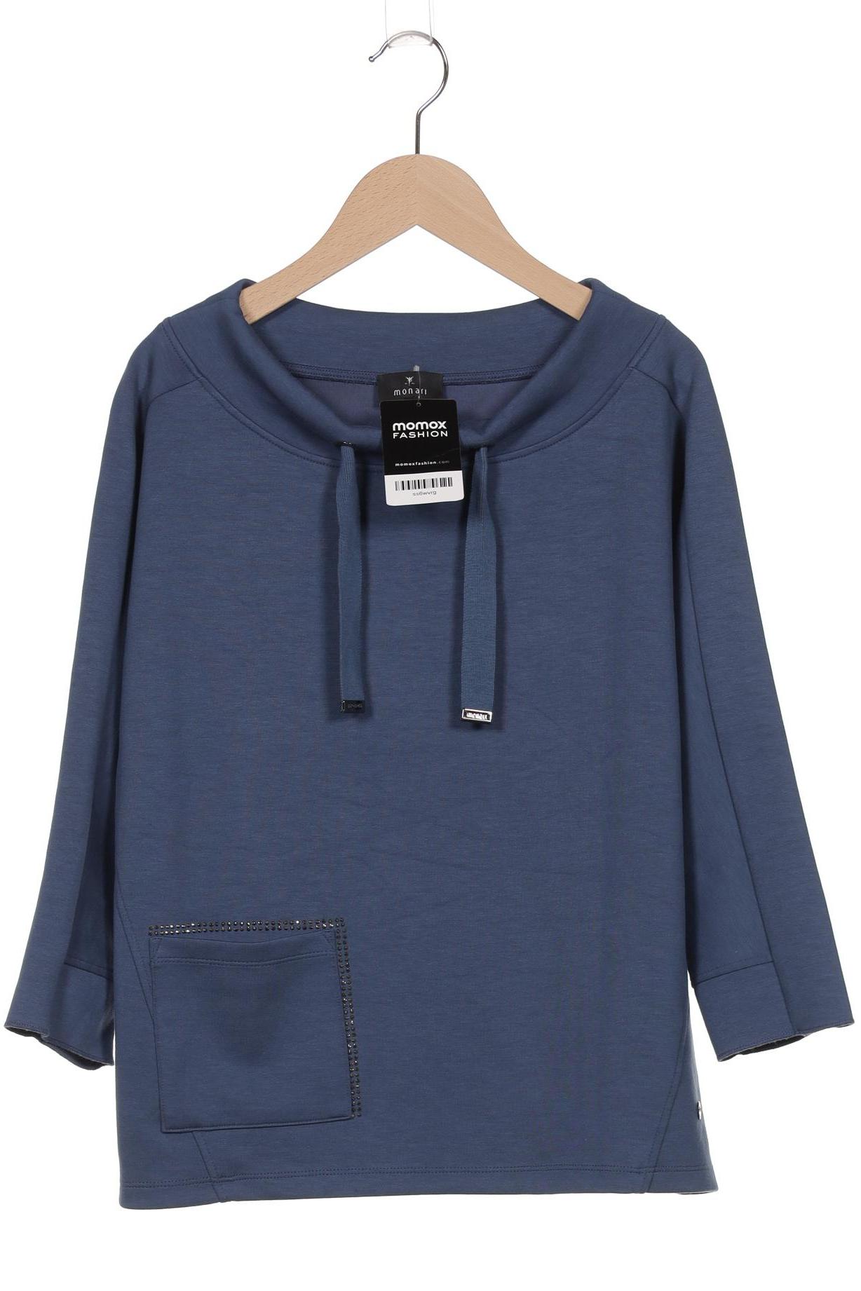 

monari Damen Sweatshirt, blau, Gr. 36