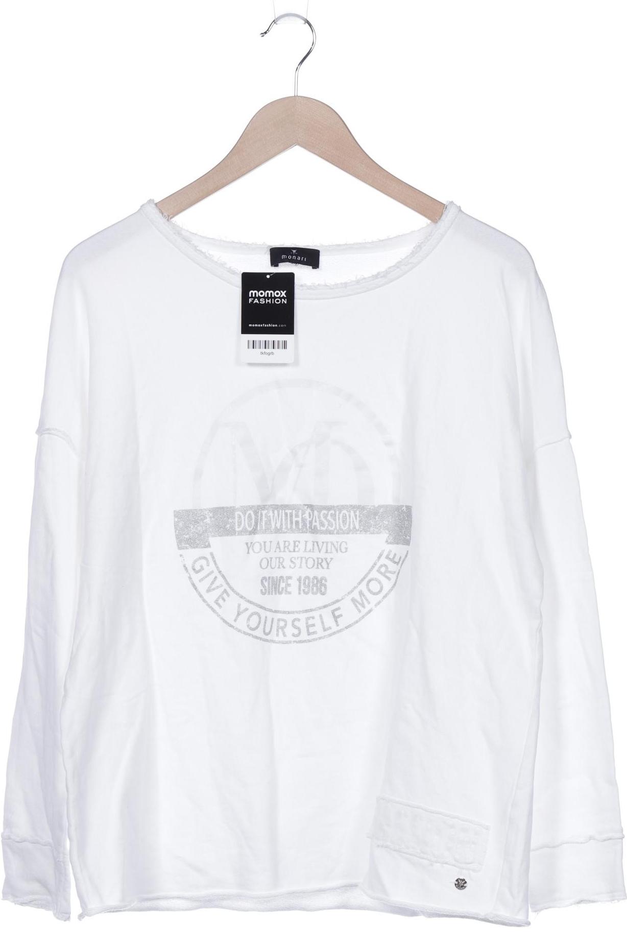 

monari Damen Sweatshirt, weiß, Gr. 42