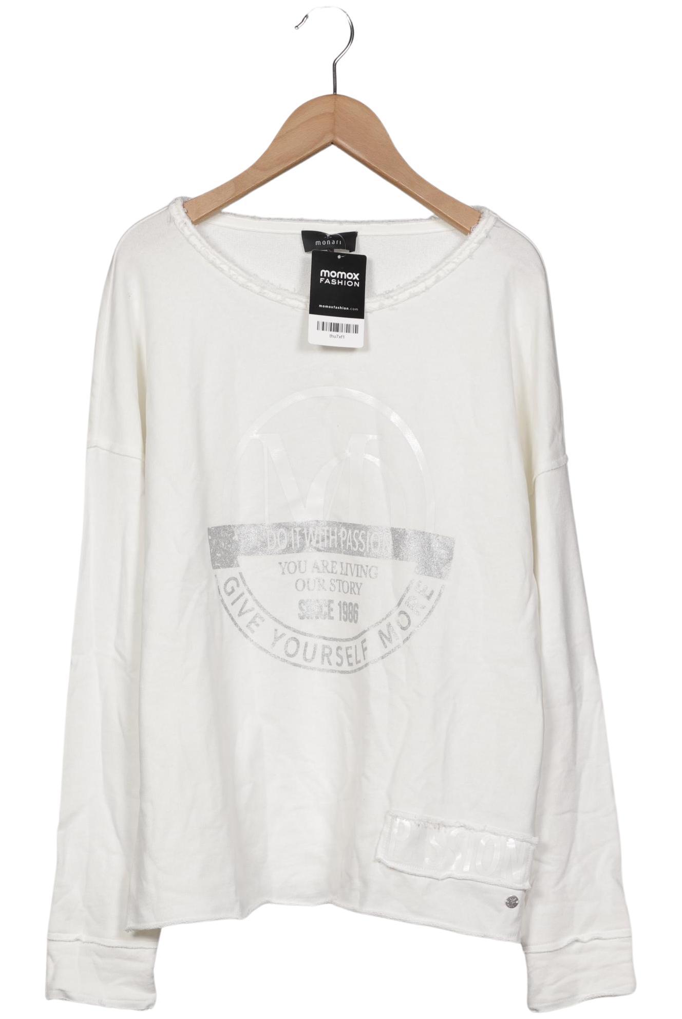 

monari Damen Sweatshirt, weiß, Gr. 38