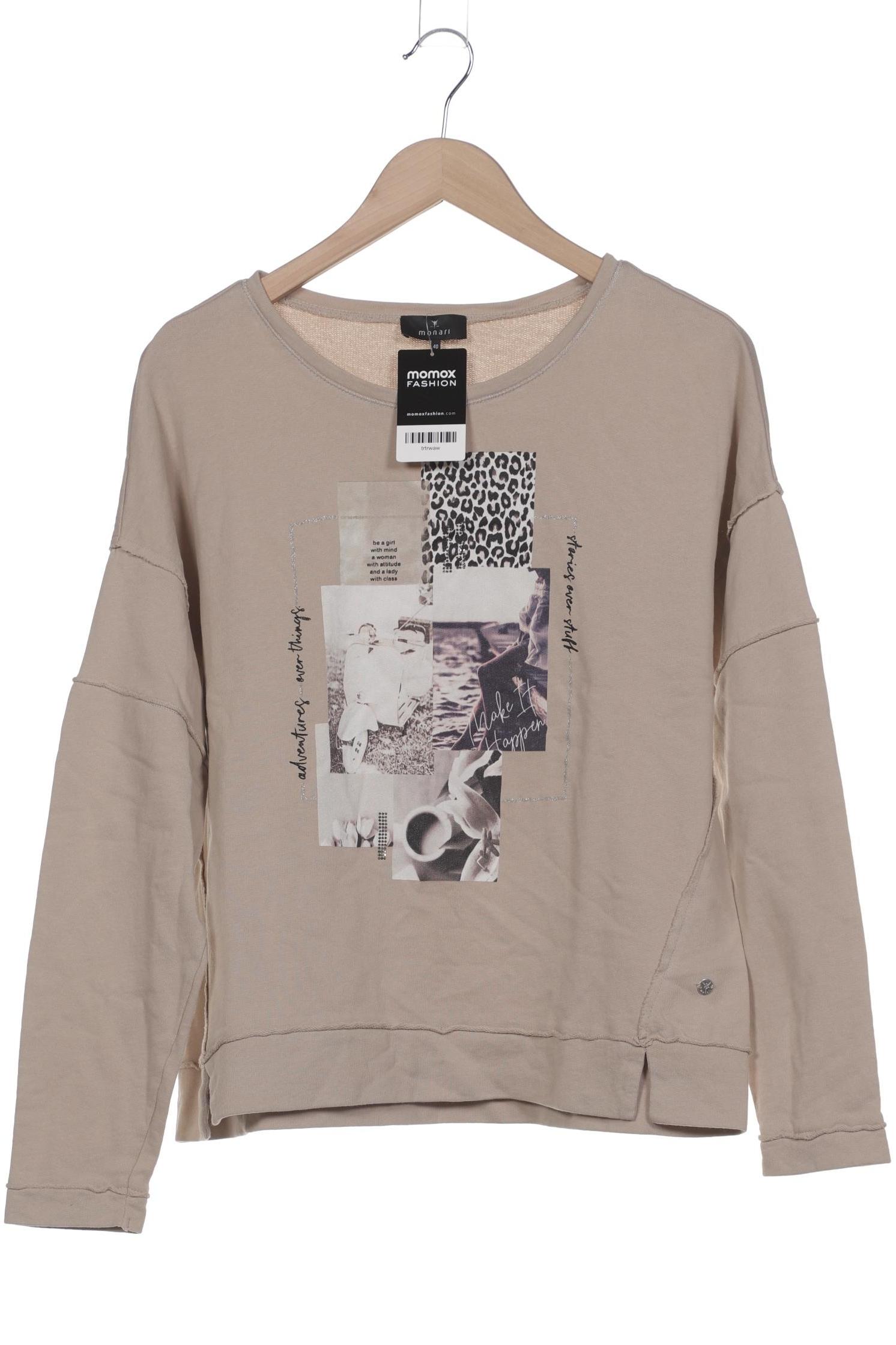 

monari Damen Sweatshirt, beige, Gr. 40