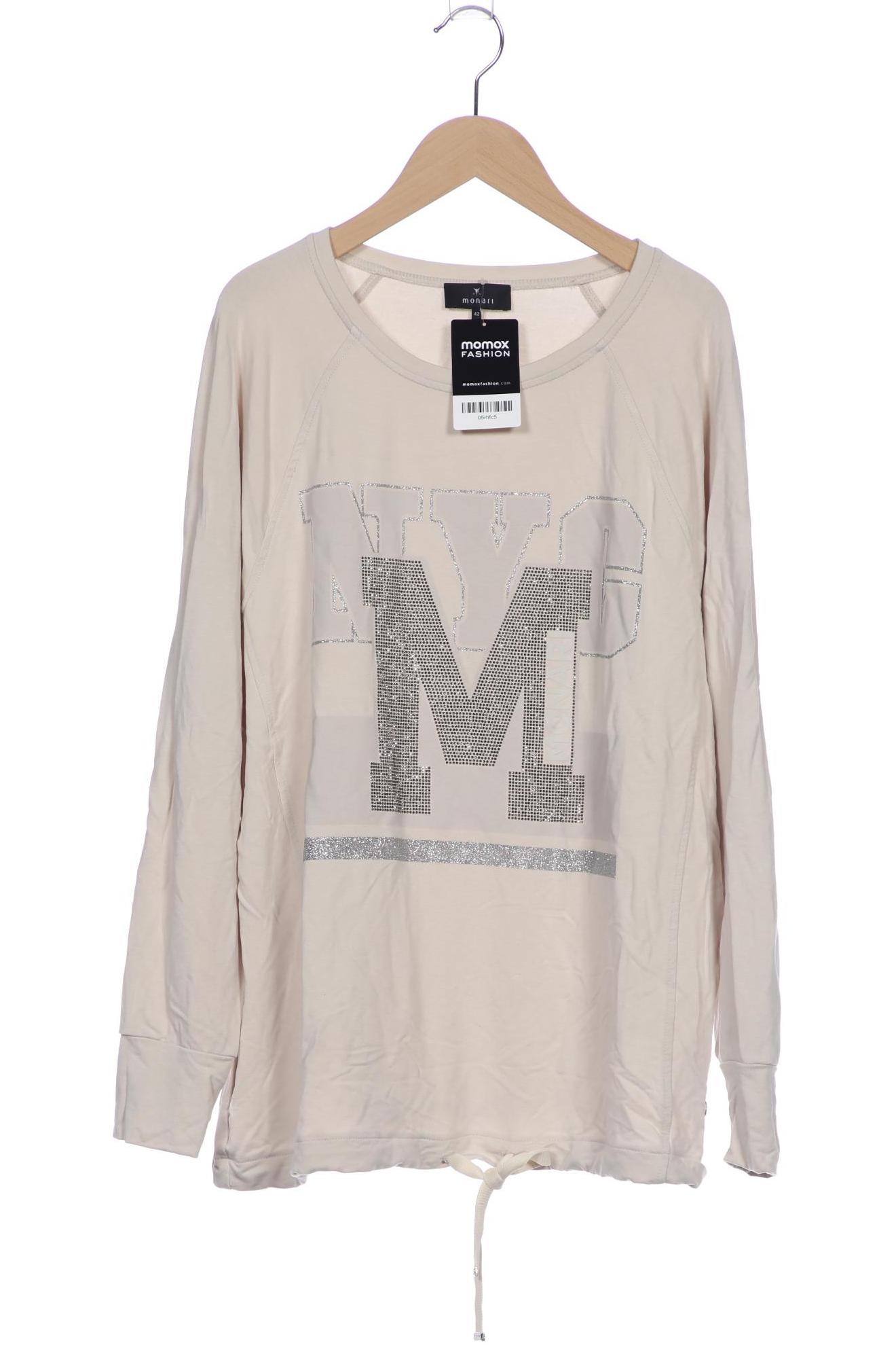 

monari Damen Sweatshirt, beige, Gr. 42