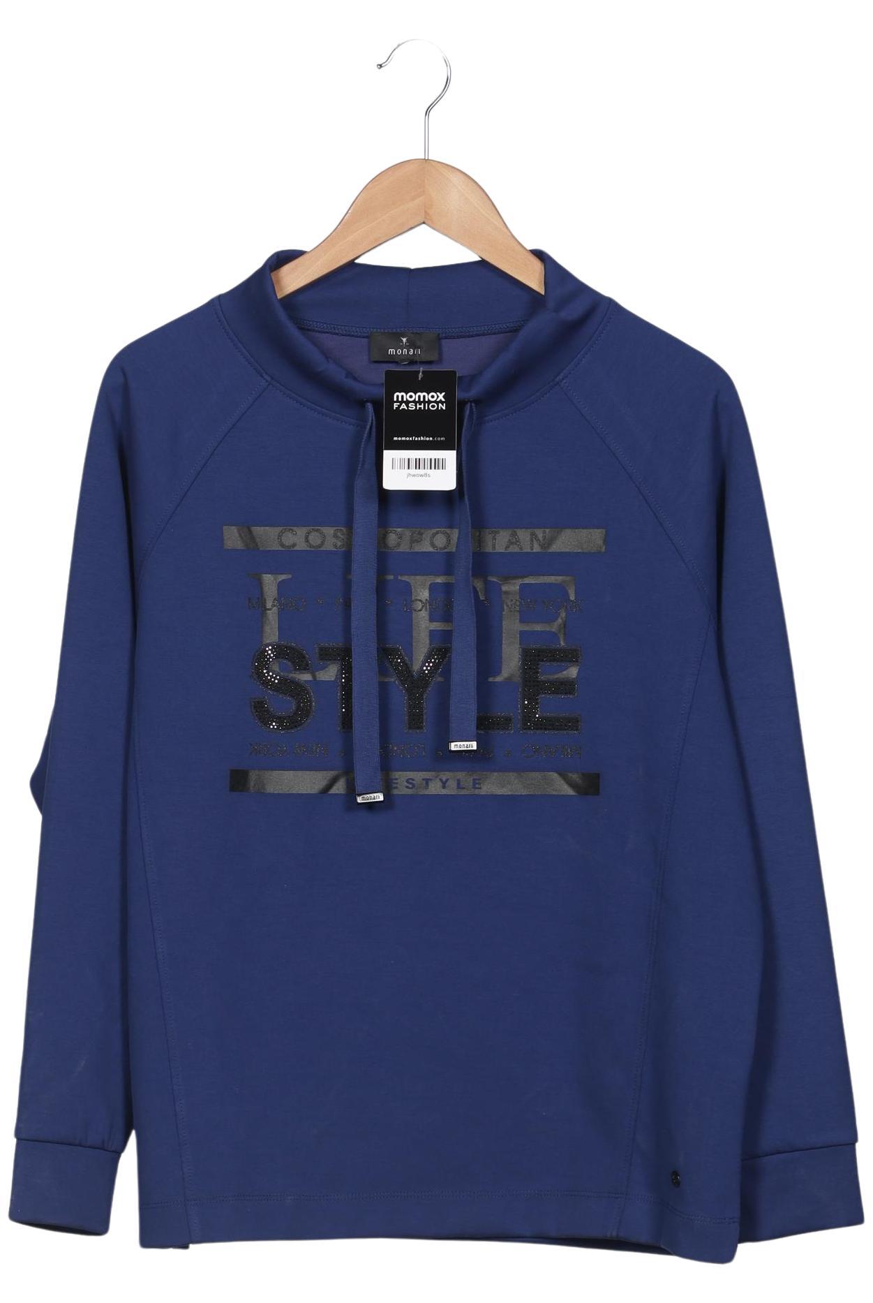 

monari Damen Sweatshirt, blau, Gr. 42