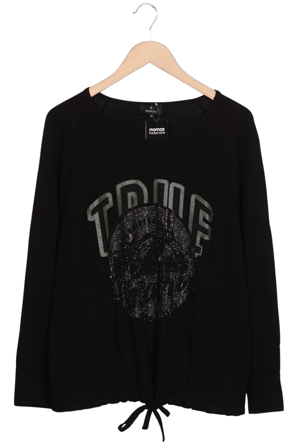 

monari Damen Sweatshirt, schwarz, Gr. 42