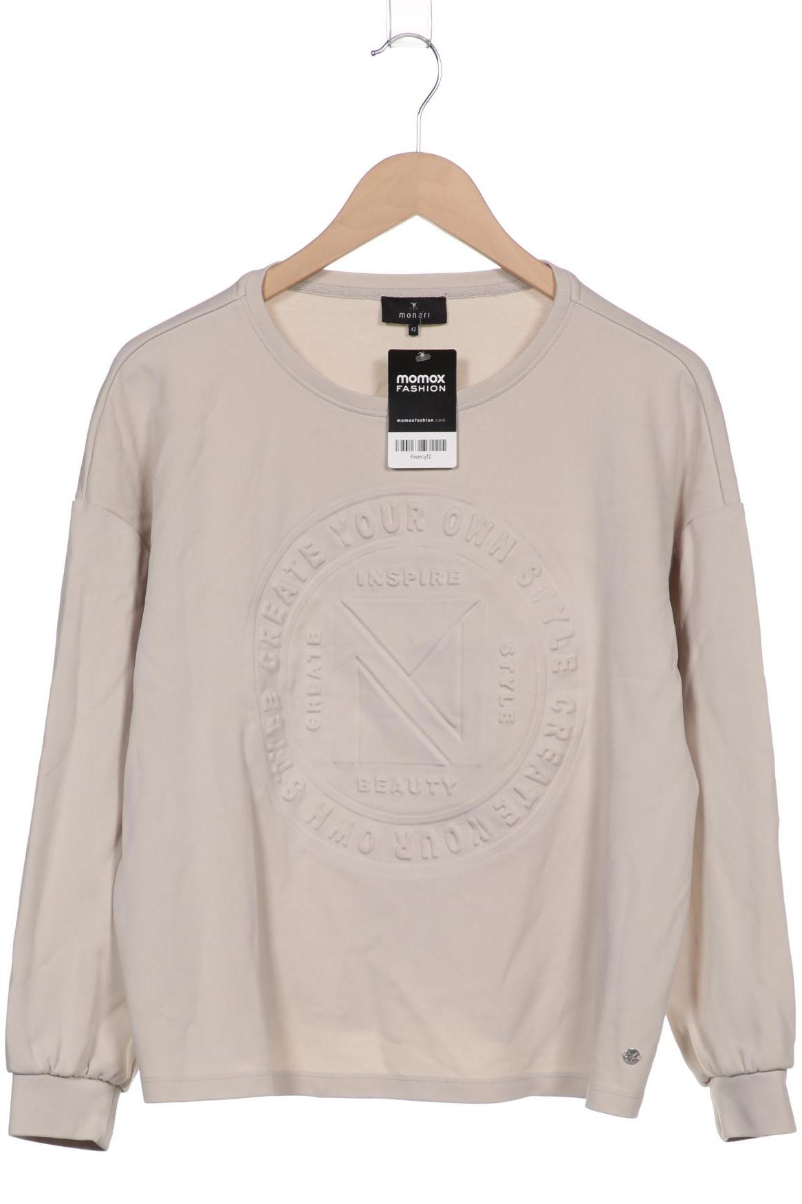 

monari Damen Sweatshirt, beige, Gr. 42