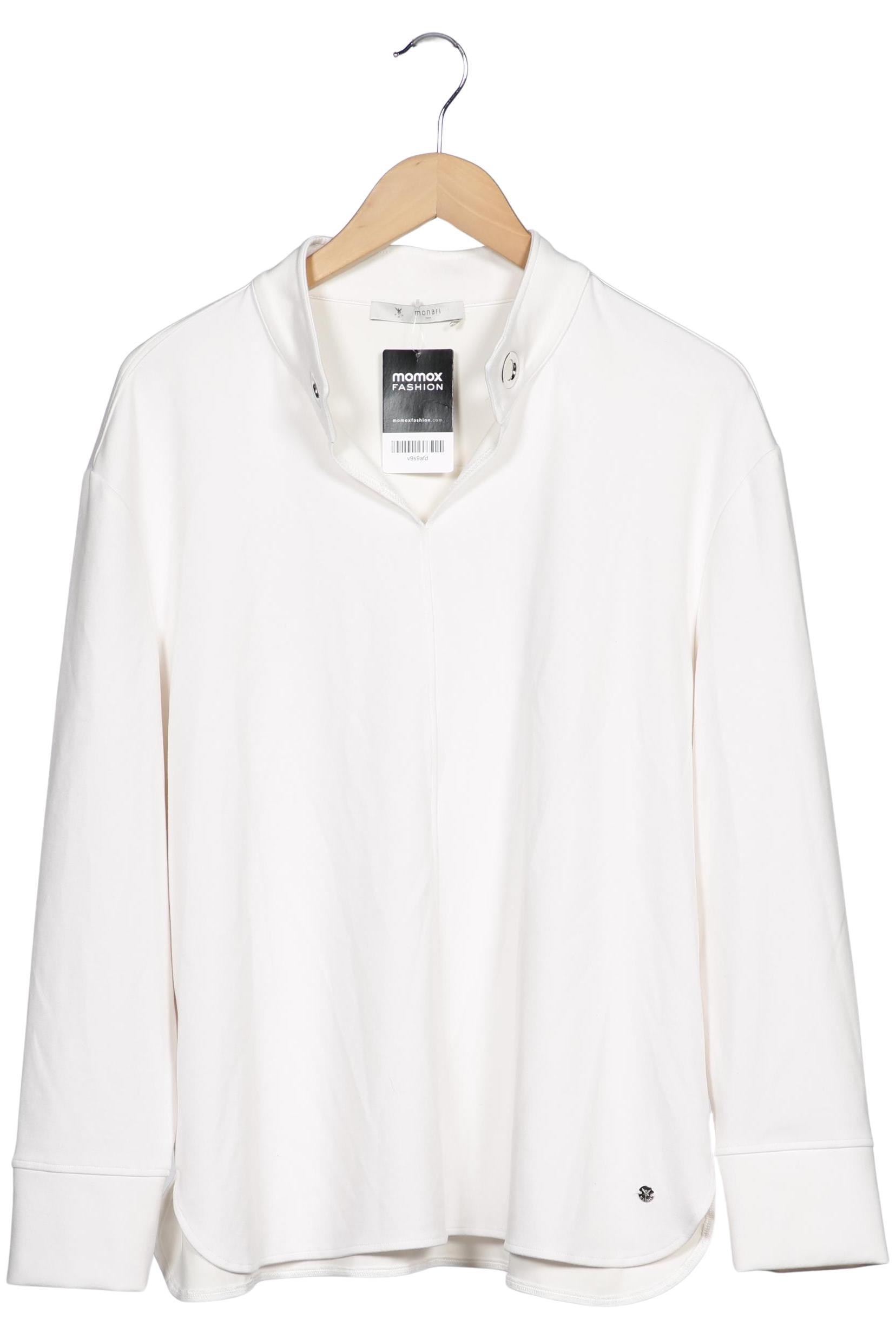 

monari Damen Sweatshirt, weiß, Gr. 44