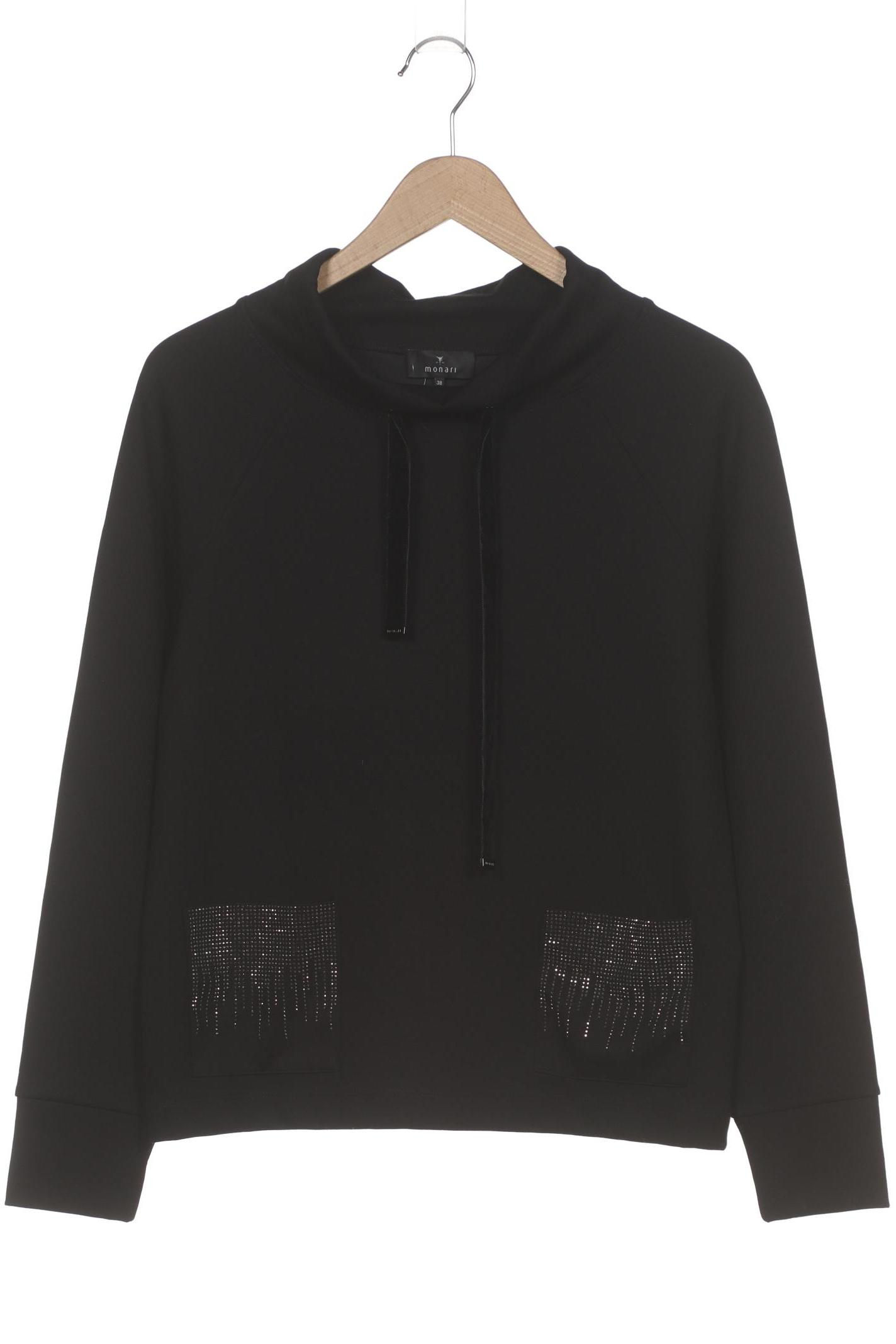 

monari Damen Sweatshirt, schwarz, Gr. 38