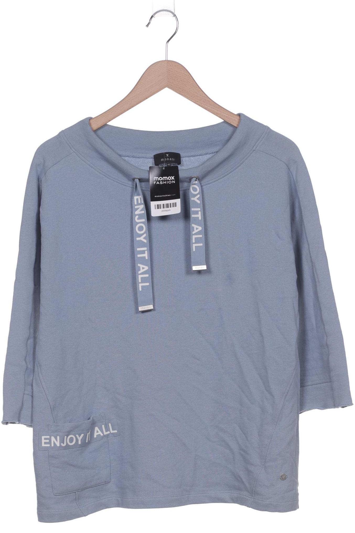 

monari Damen Sweatshirt, hellblau, Gr. 42