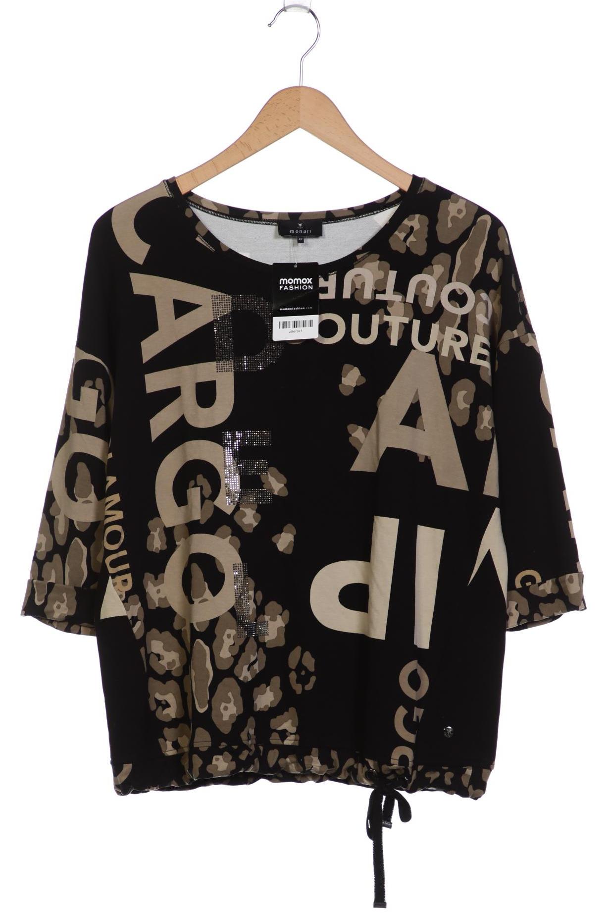 

monari Damen Sweatshirt, schwarz, Gr. 42