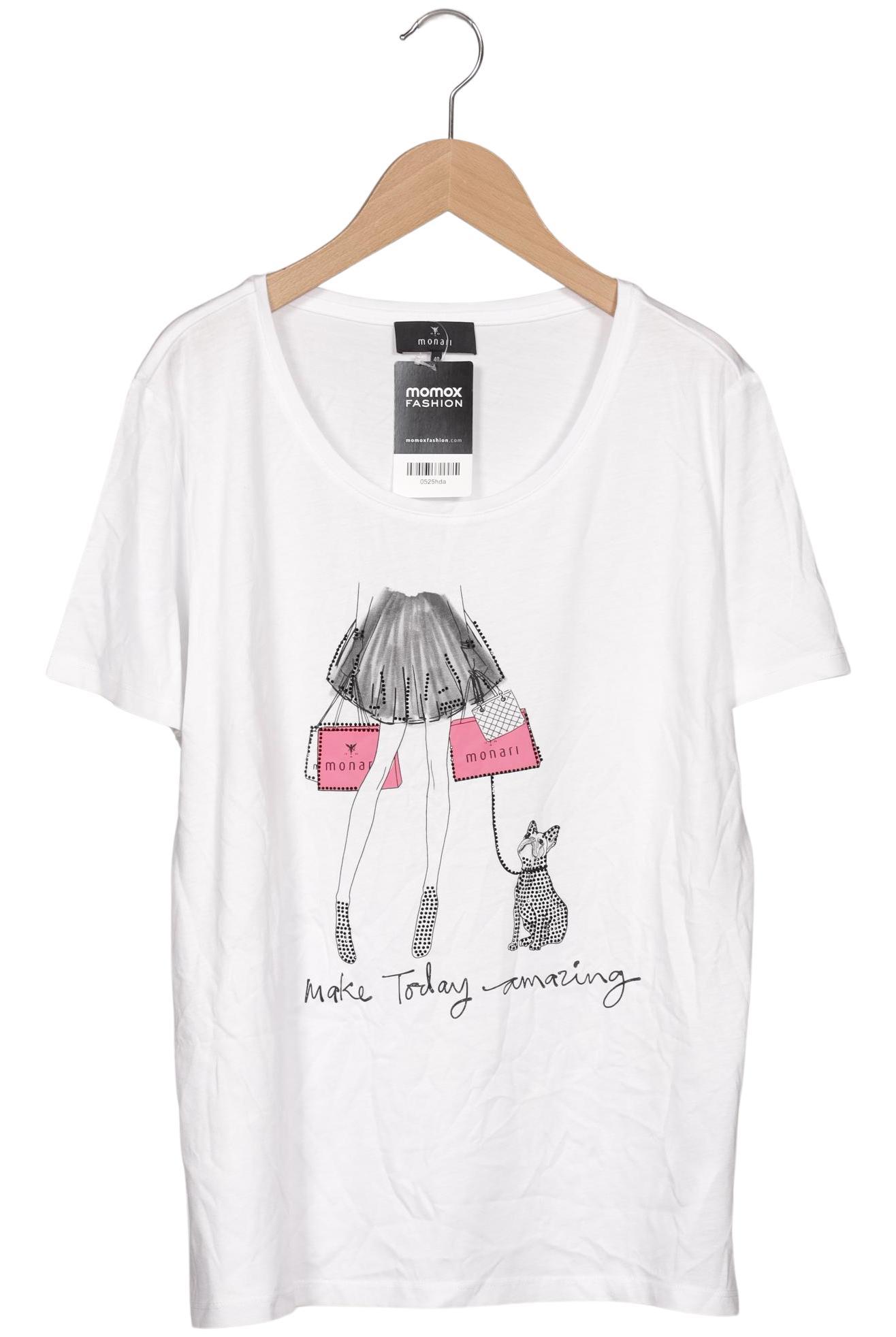 

monari Damen T-Shirt, weiß, Gr. 40