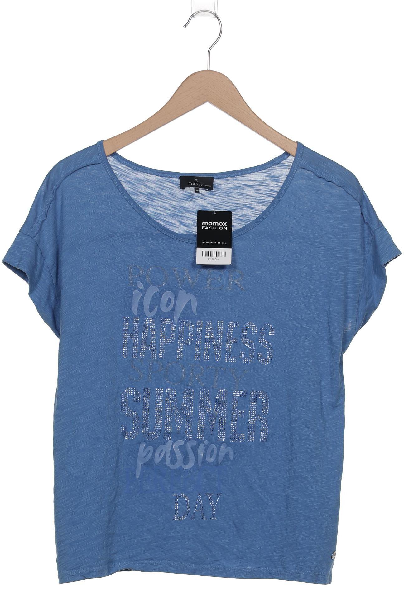 

monari Damen T-Shirt, blau, Gr. 40